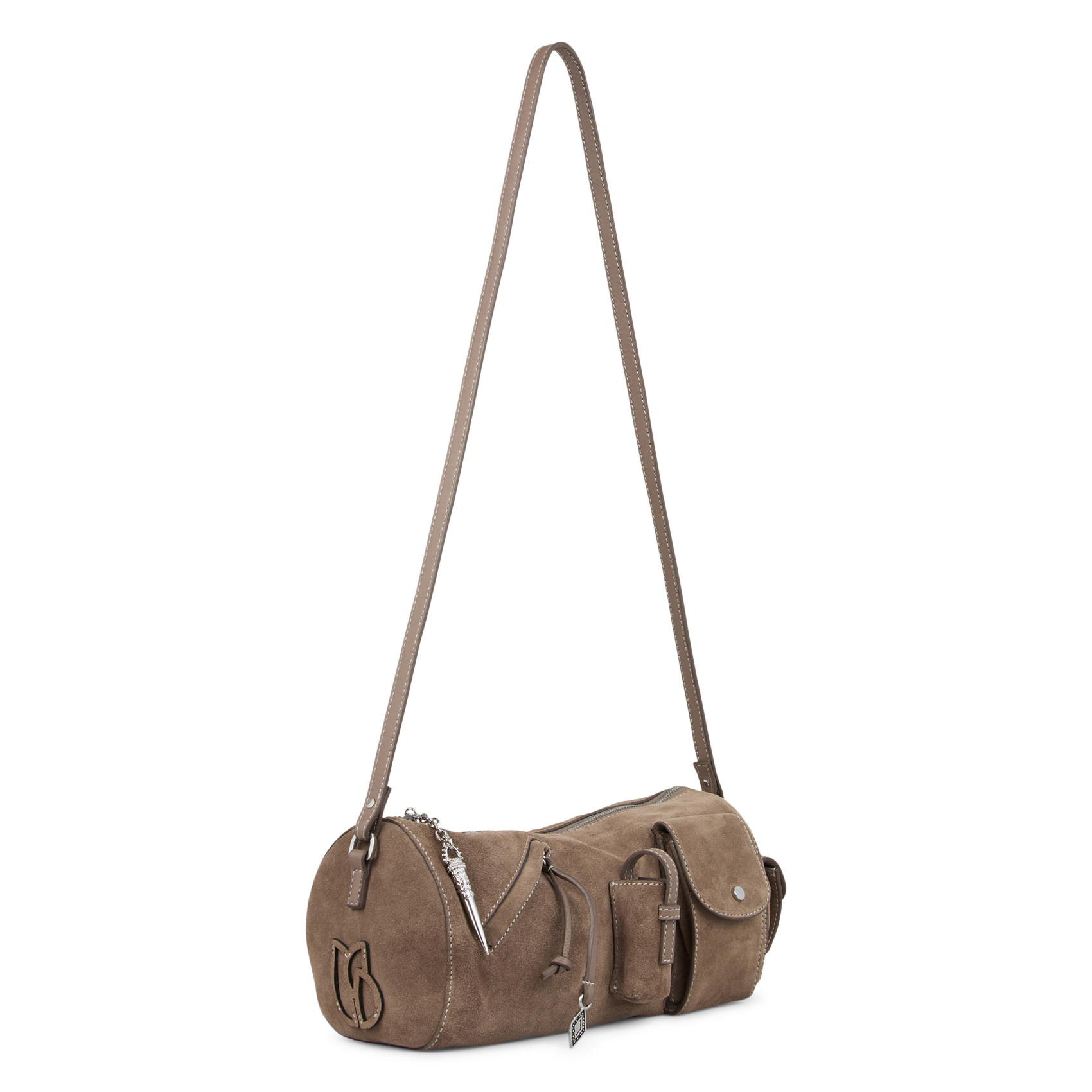 Sac porté épaule en cuir beni BA&SH Marron