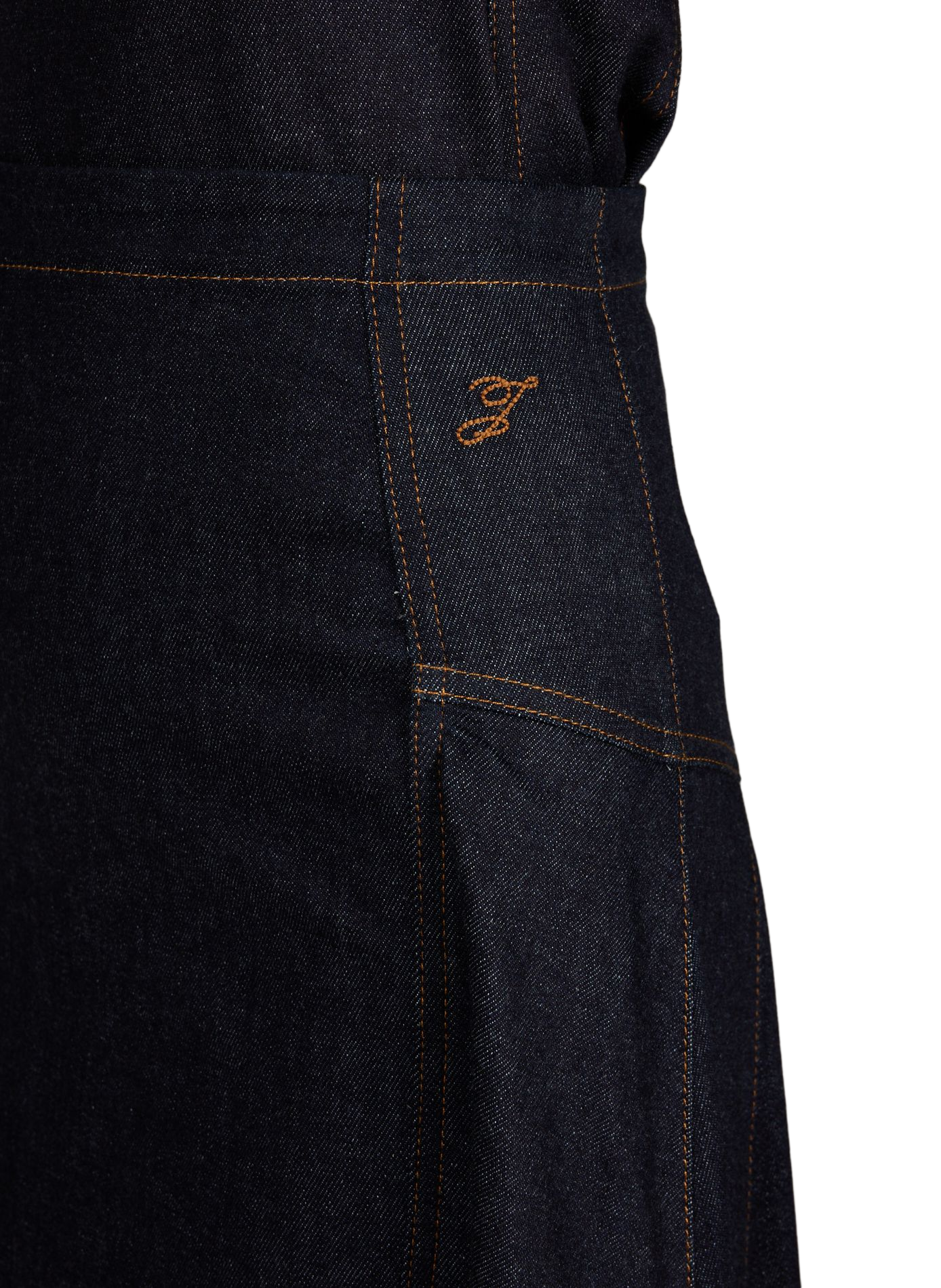 La jupe De-Nîmes Lavoir en coton et cachemire JACQUEMUS Bleu