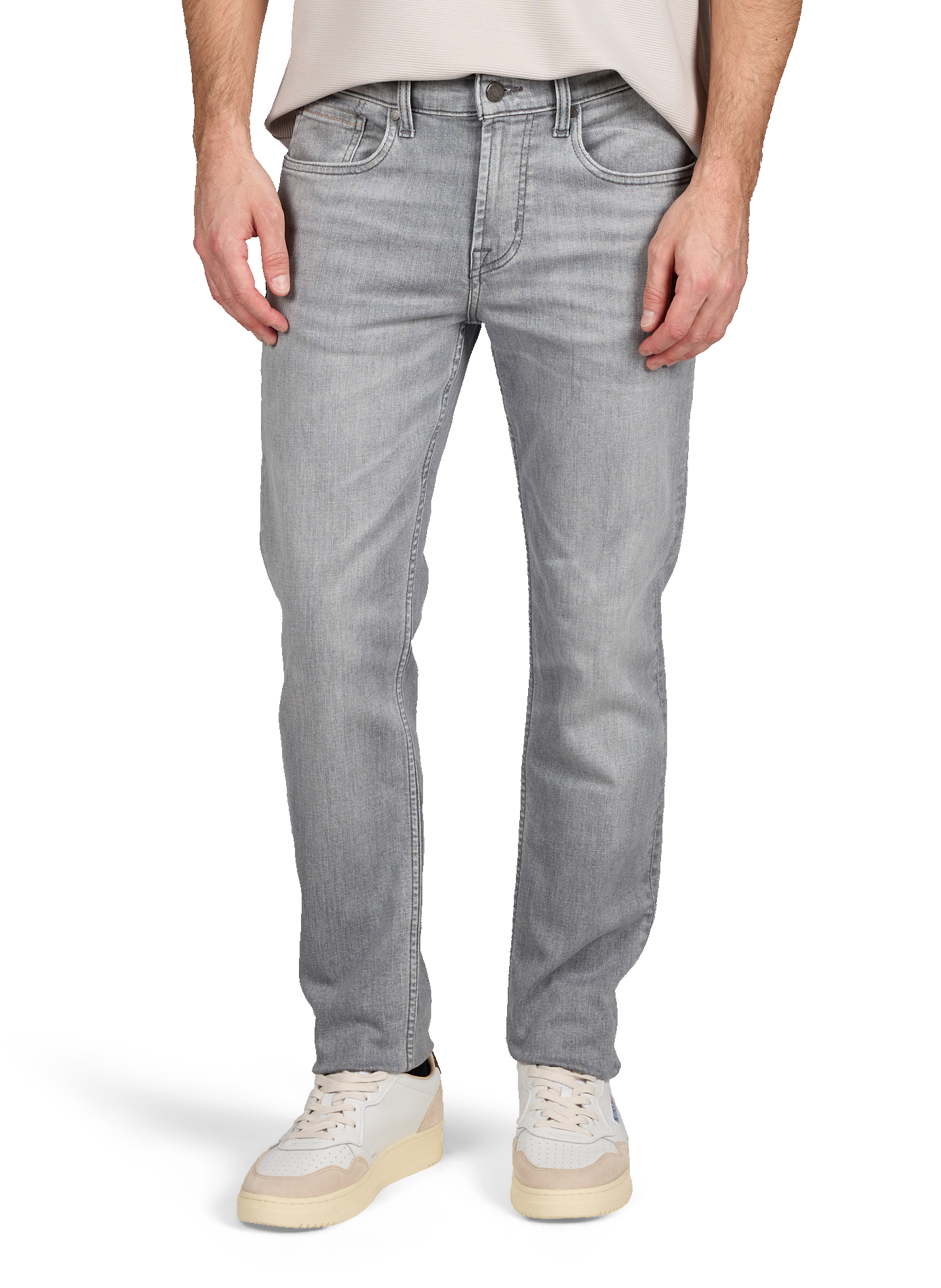 Jean en coton mélangé 7 FOR ALL MANKIND Gris