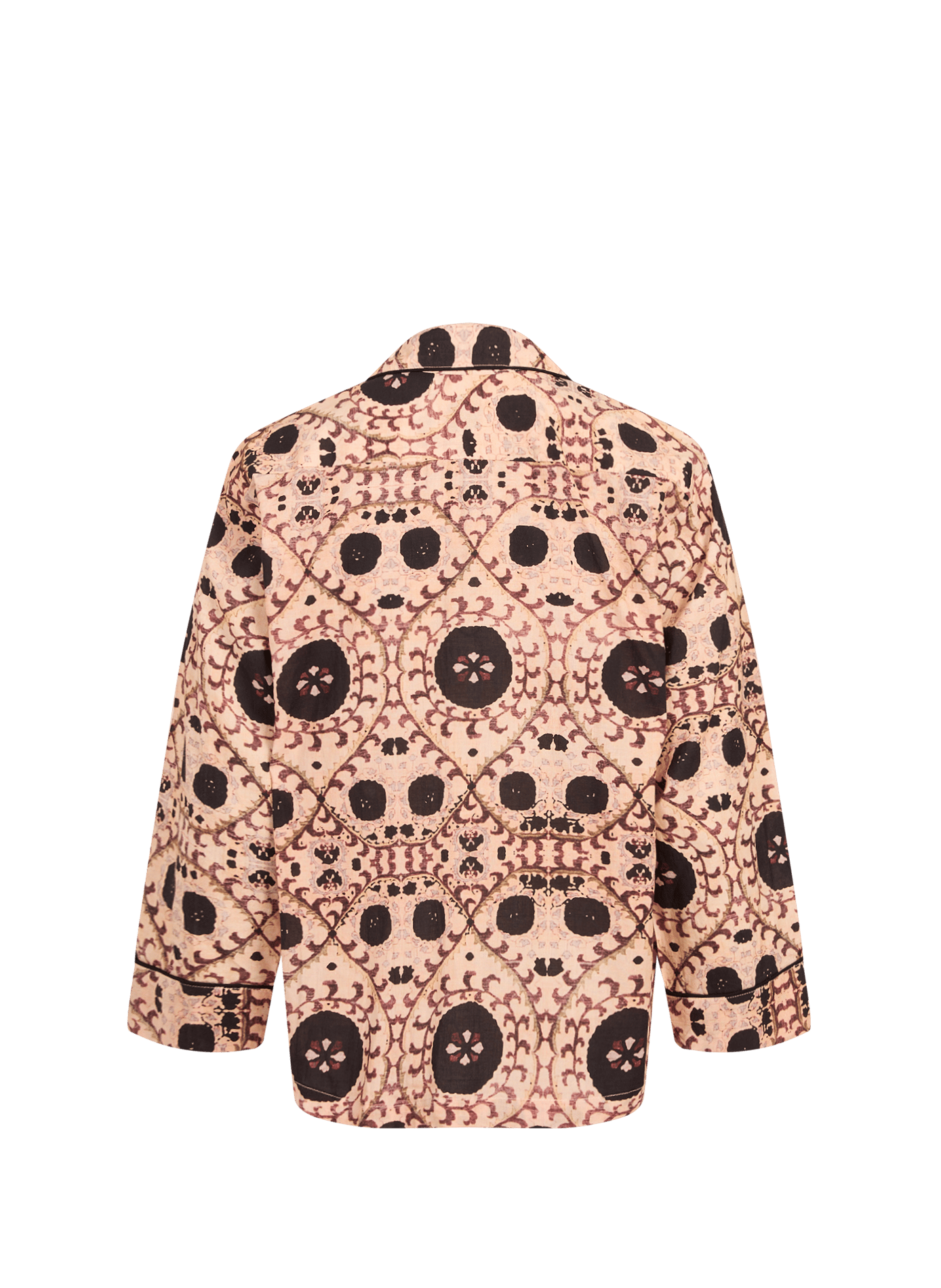 Pyjama imprimé Samarcande en coton CURIOSITY LAB Noir