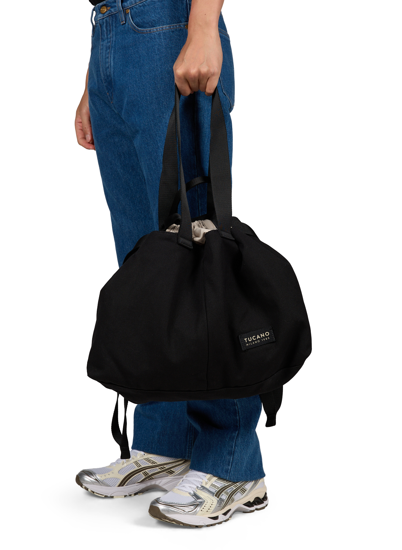 Sac week-end Carry Shopper Medium en toile de coton TUCANO Noir
