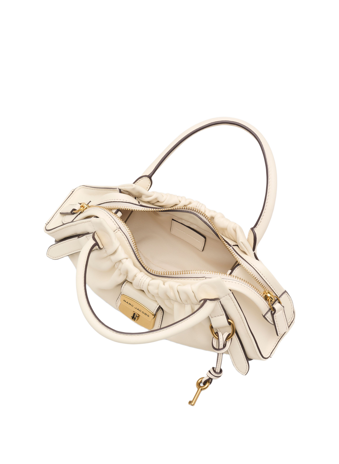 Sac The Cristina Small Satchel en cuir MARC JACOBS Blanc