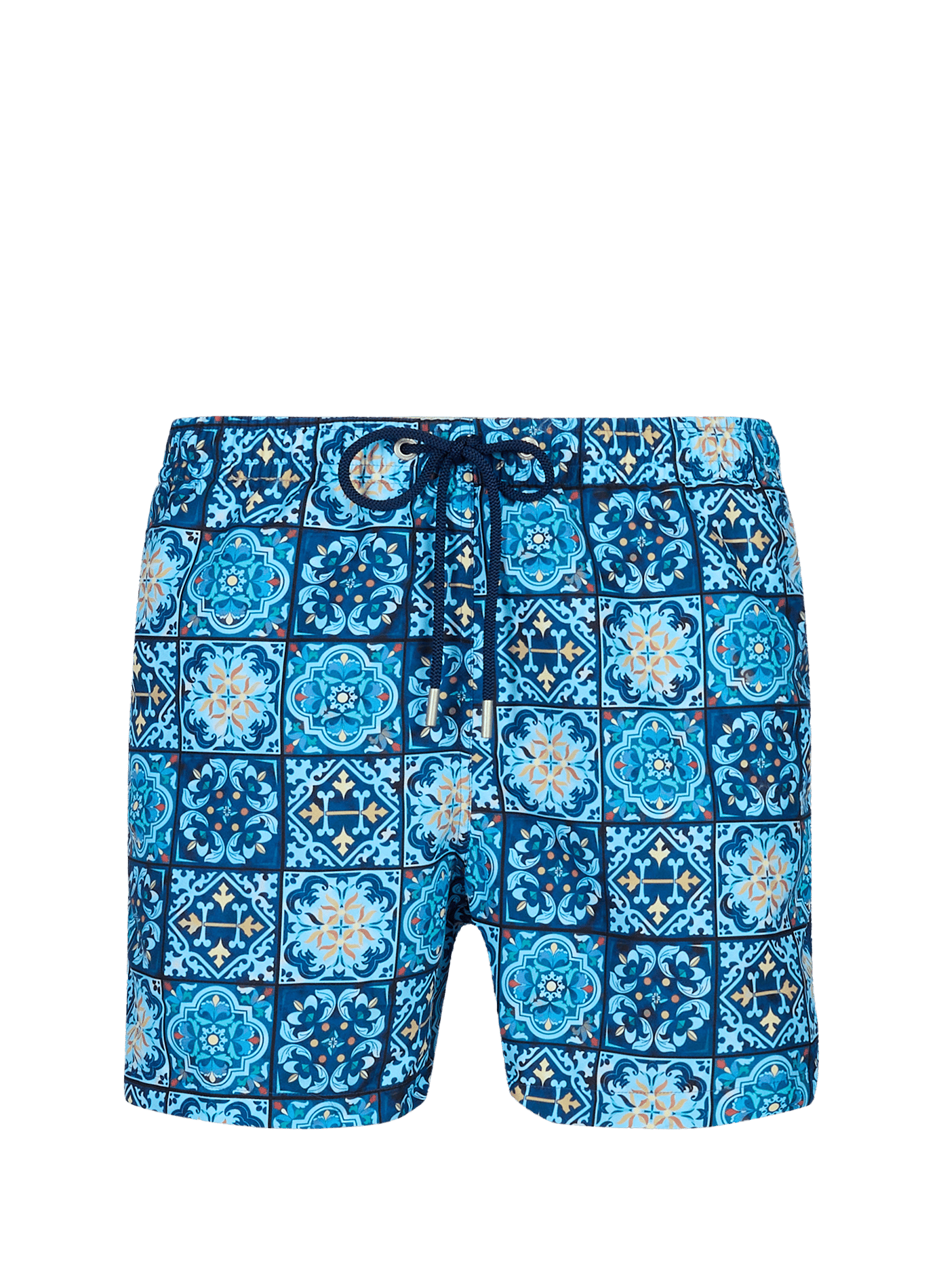 Wijde zwembroek met Maiolica-print HOM Blauw