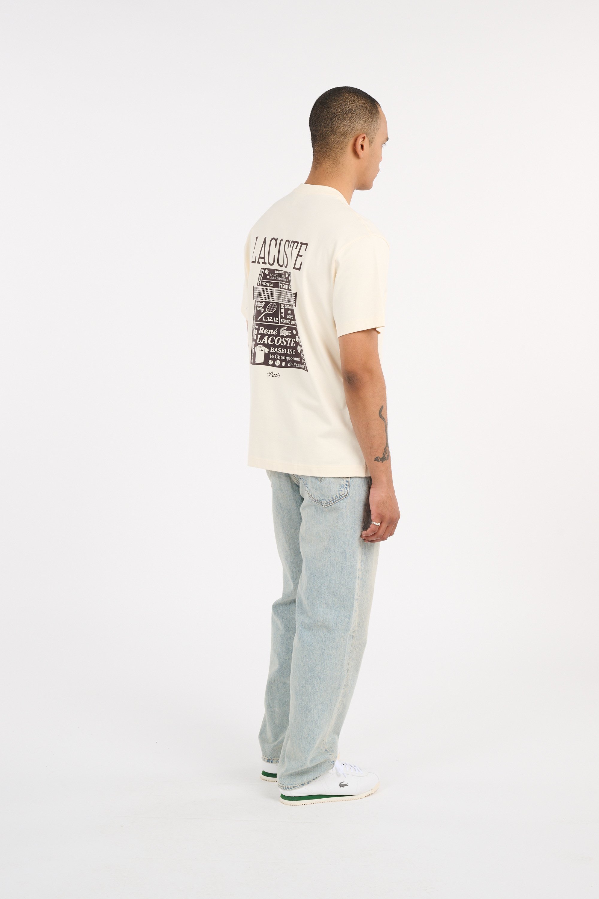 T-shirt tee-shirt LACOSTE Jaune