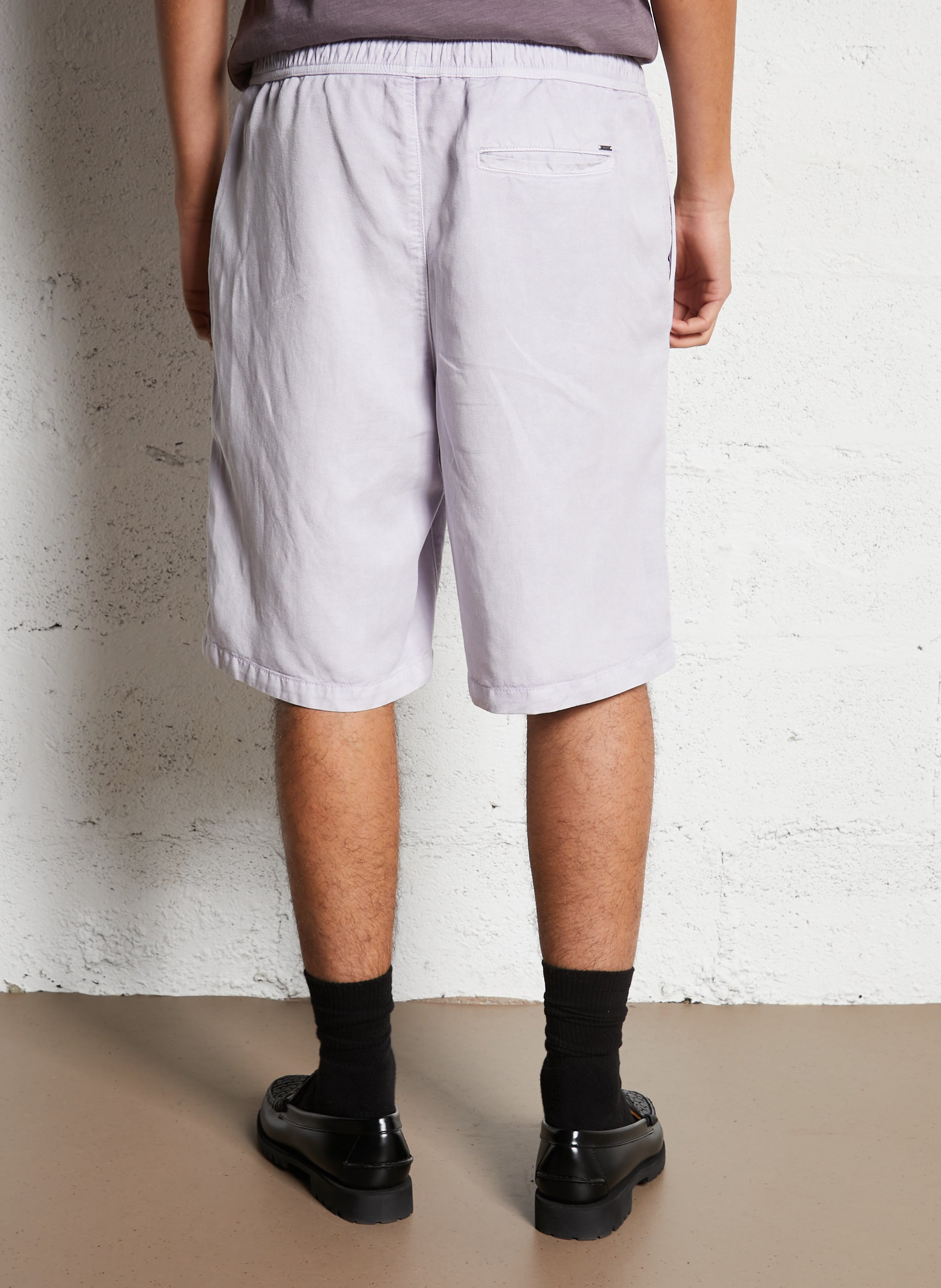 Bermuda casual droit uni IKKS Violet