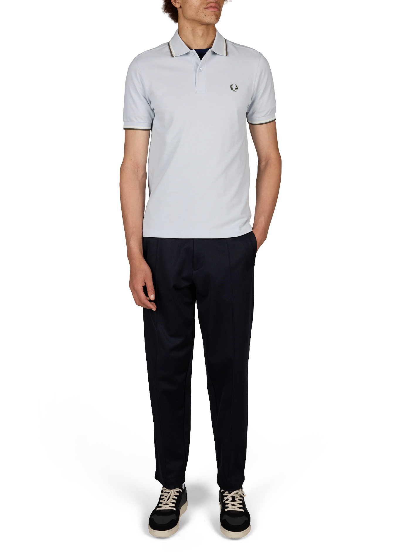 Piqué katoenen polo FRED PERRY Blauw