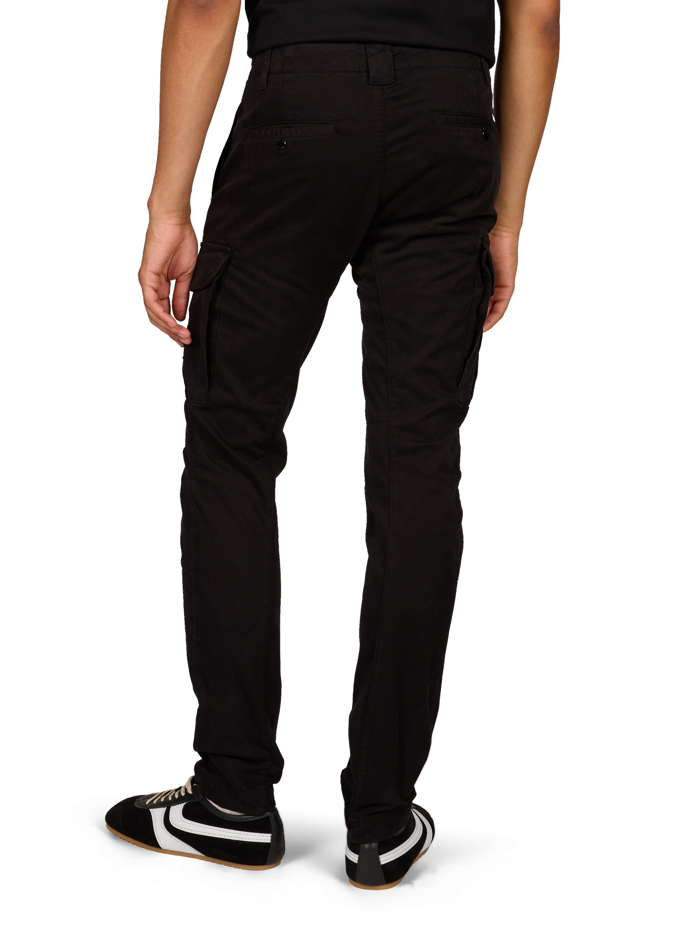 Slim fit cargobroek van katoenmix CP COMPANY Zwart