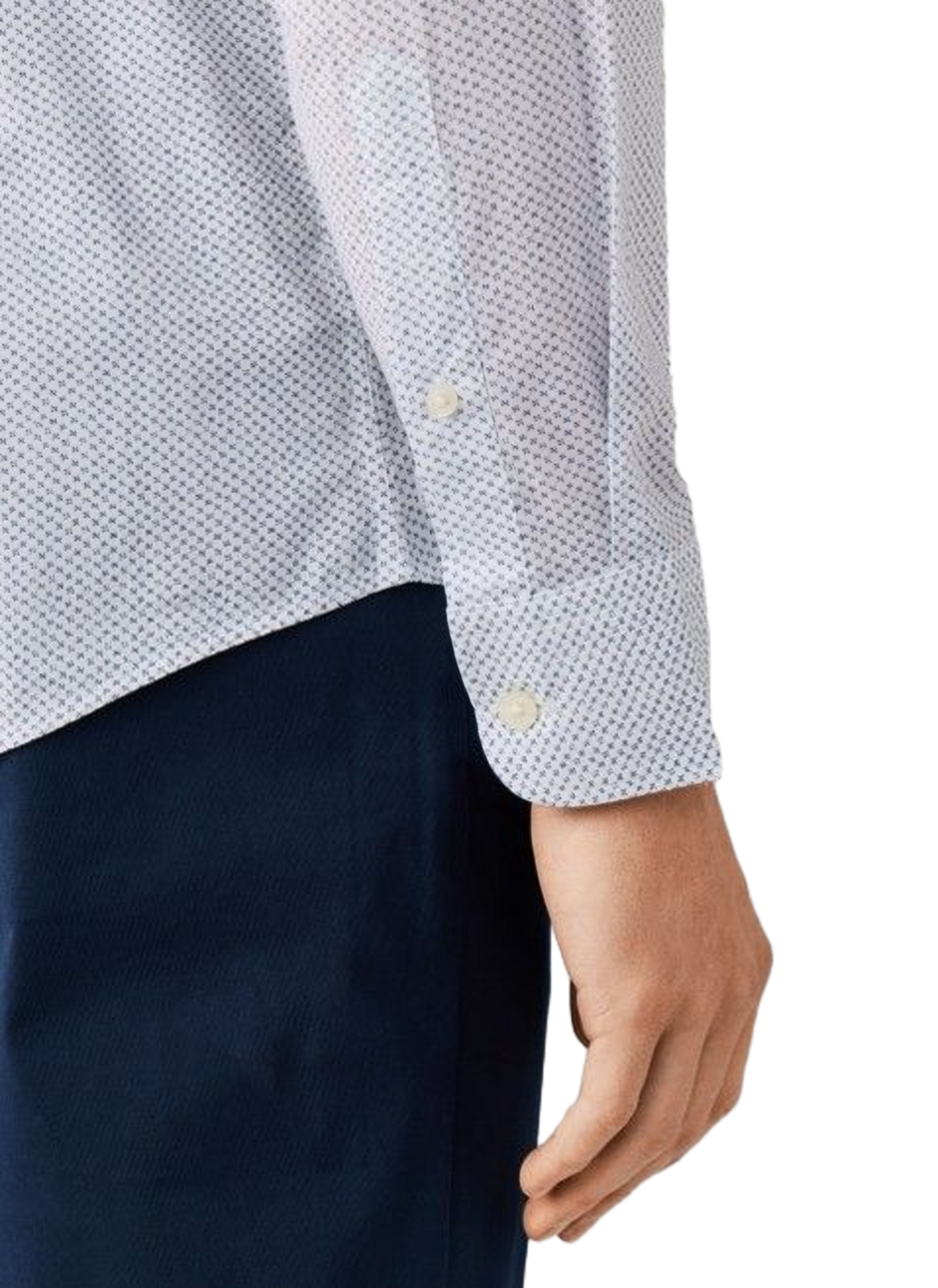 Patterned cotton shirt  HACKETT Blue