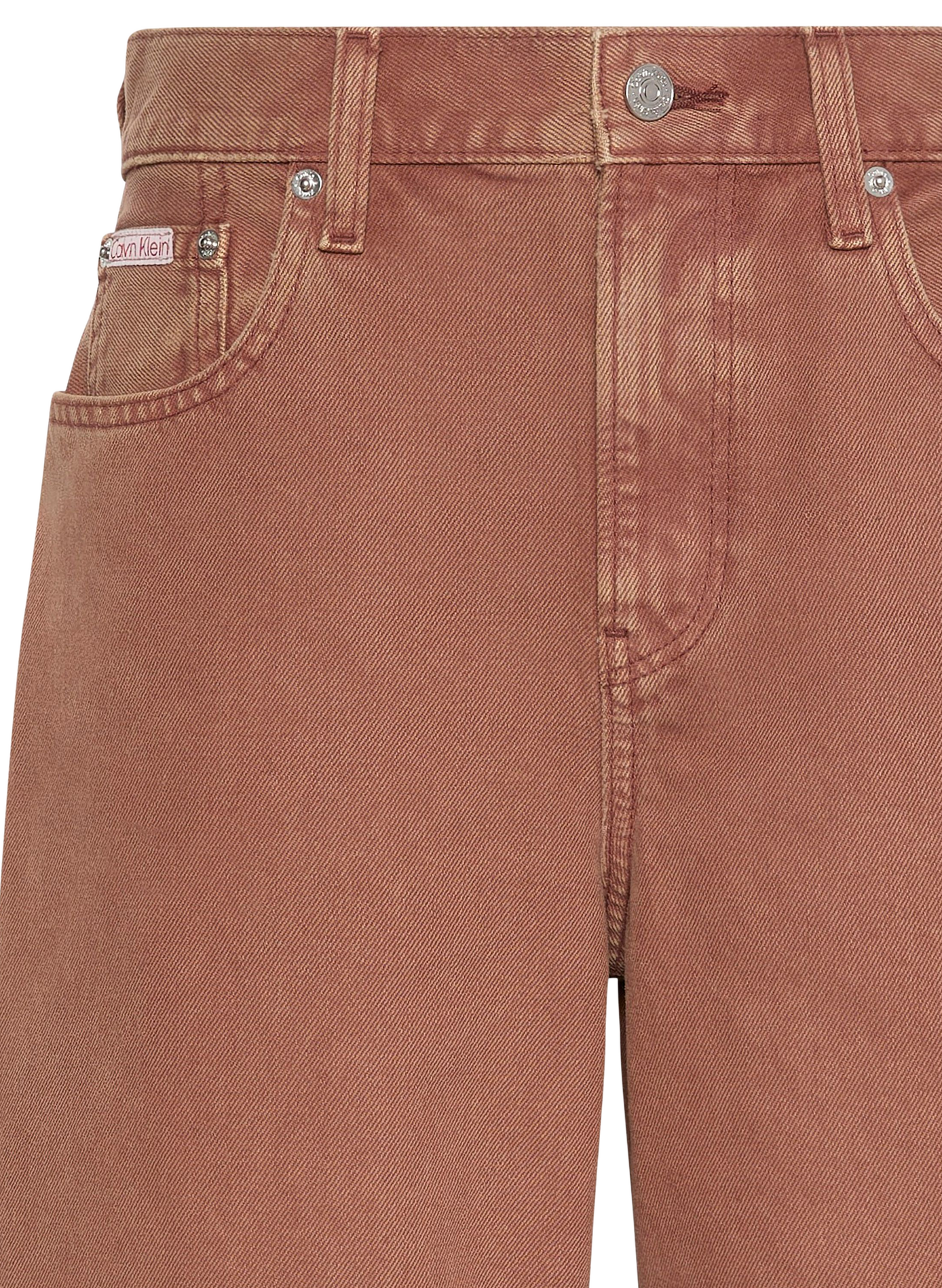 Wide cotton jeans CALVIN KLEIN Orange