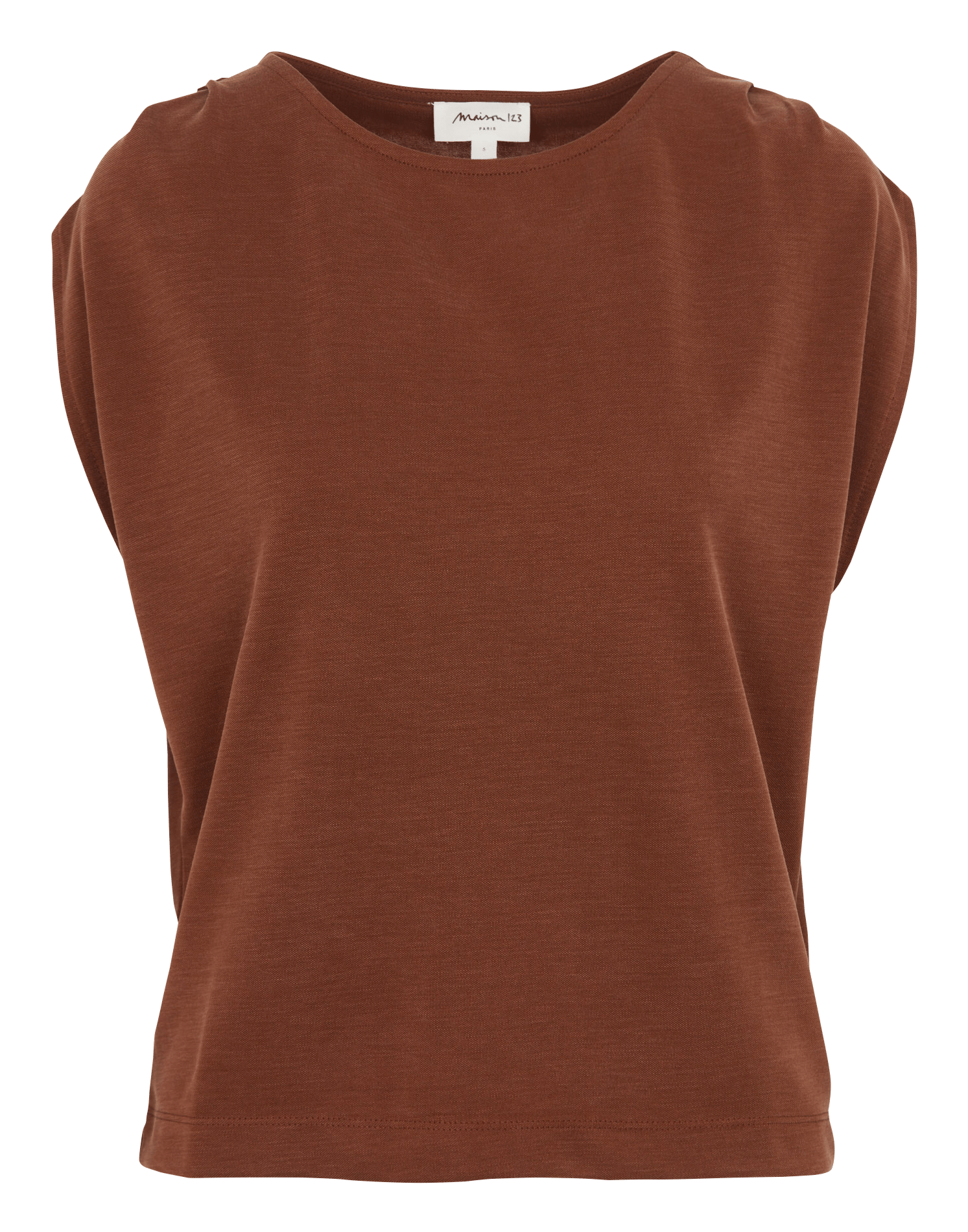 Tee-shirt col rond tiphaine MAISON 123 Beige