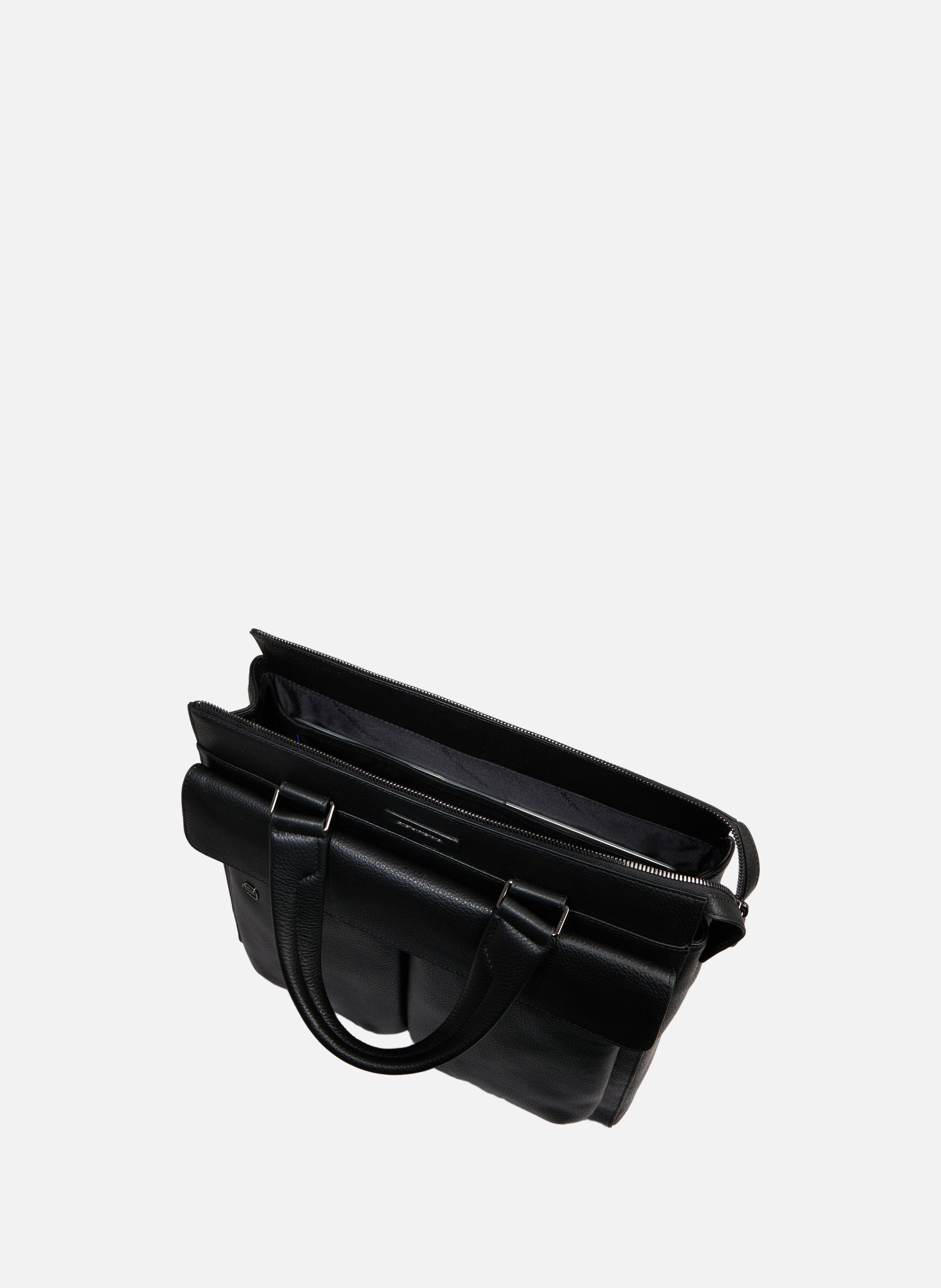Tote bag d'ordinateur 13,3" PIQUADRO Noir