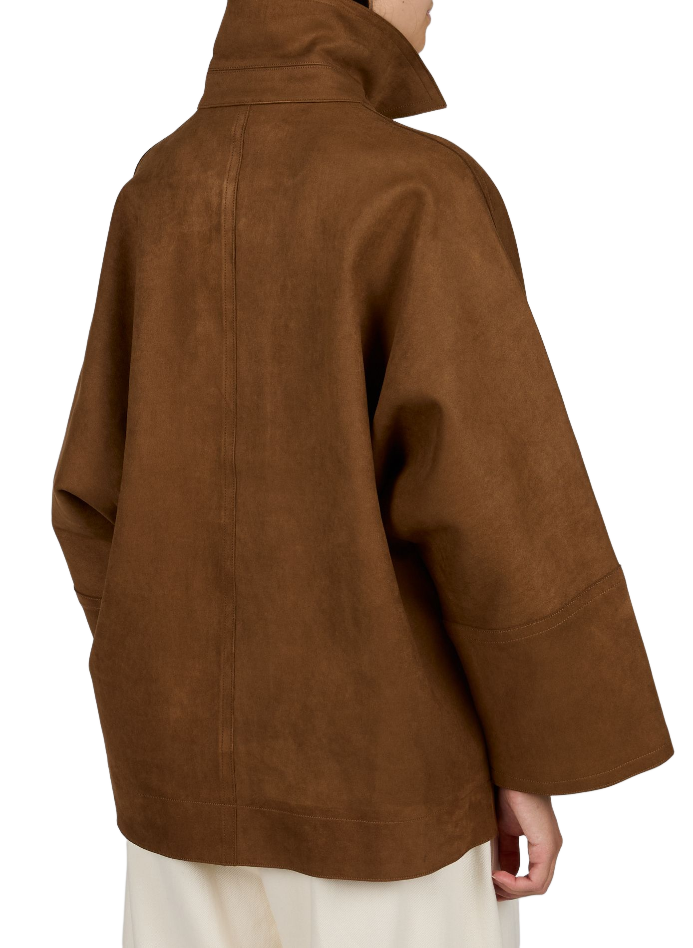 Oversize Jacke mit klassischem Kragen SUNCOO Braun