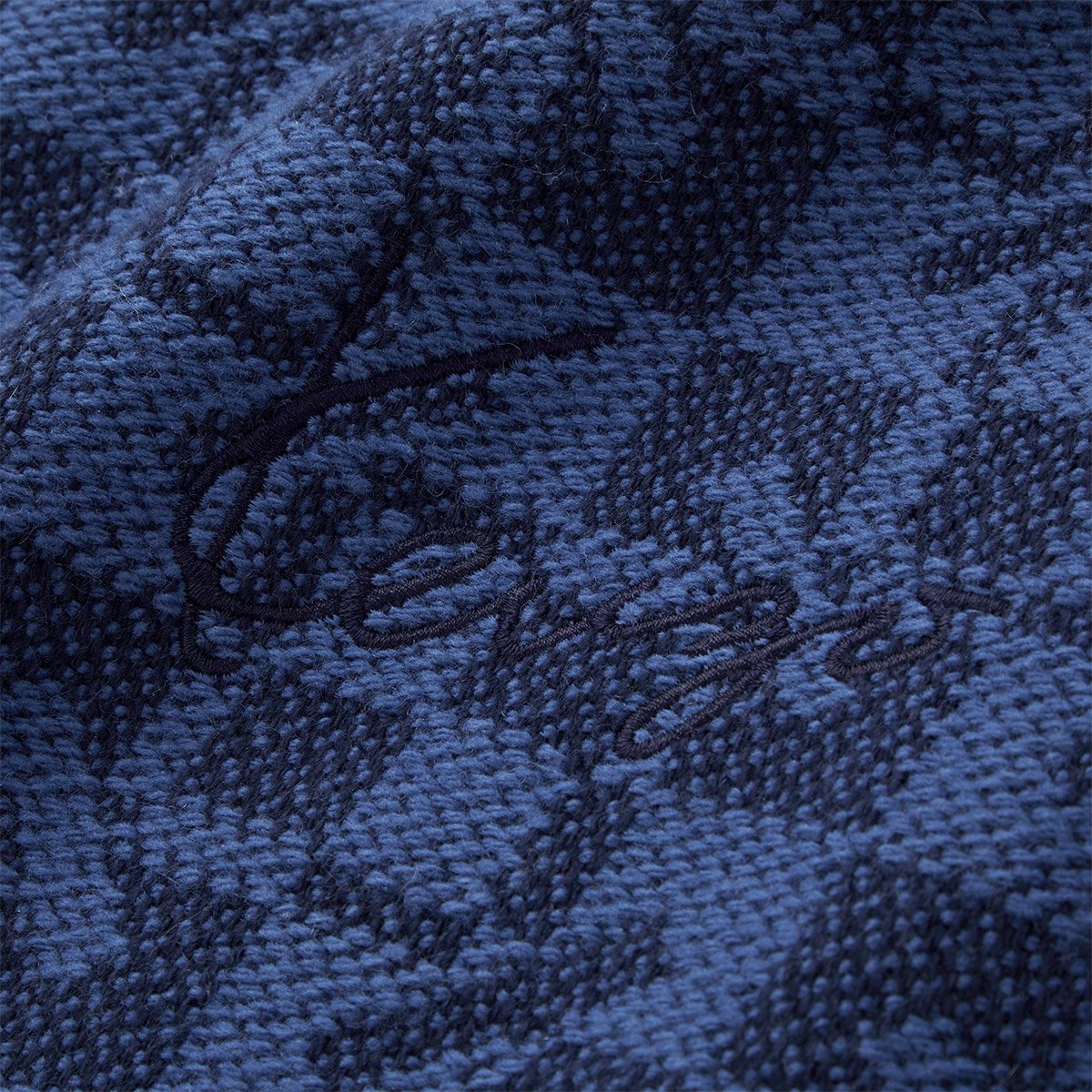 Plaid en laine, k monogram KENZO HOME Bleu