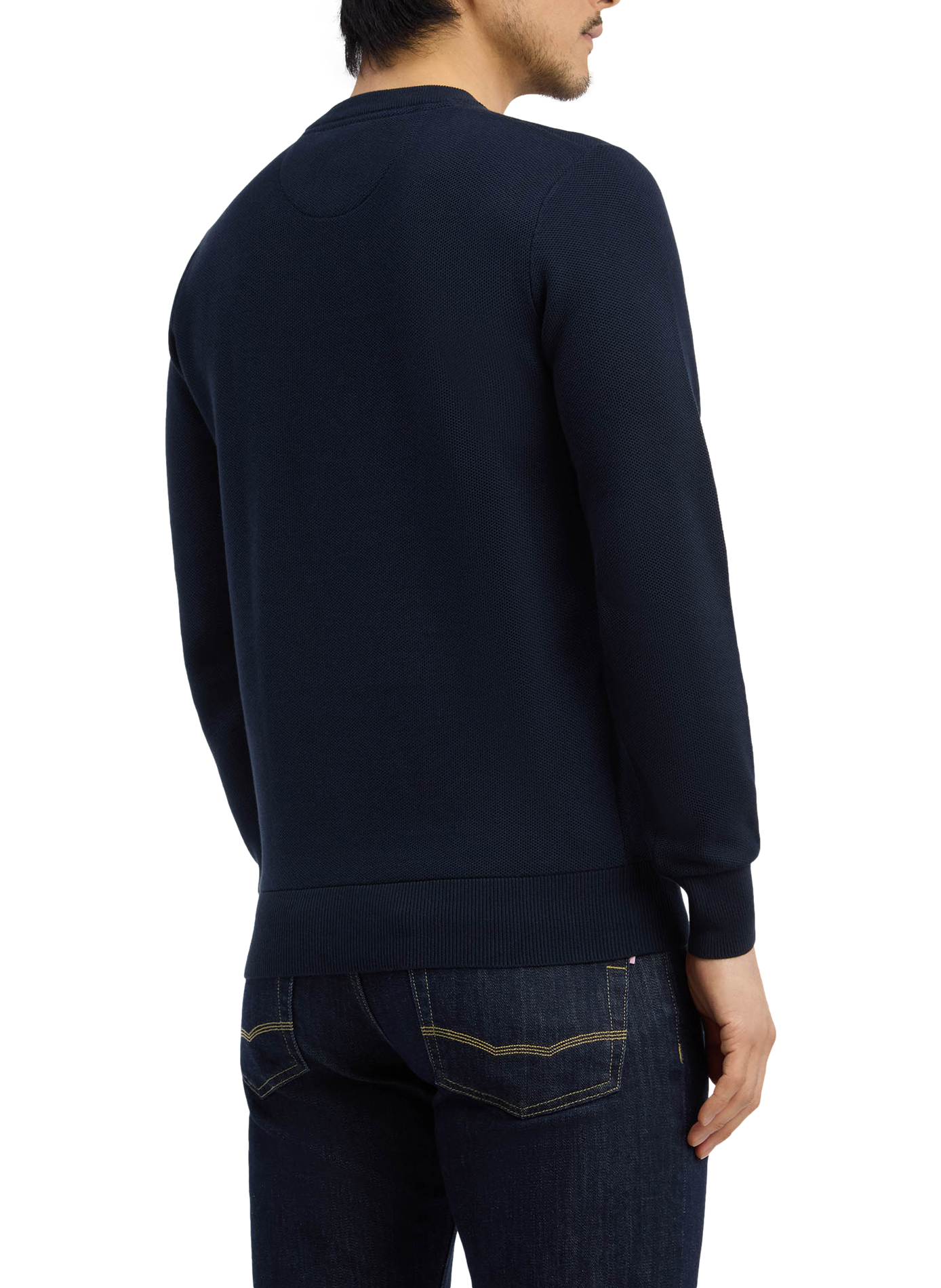 Pull col rond en coton | Blauw EDEN PARK Heren