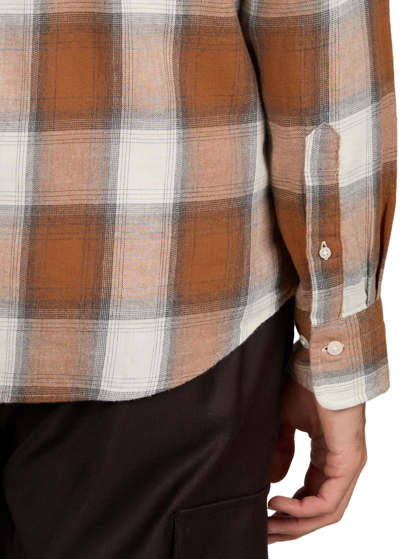 Straight checked cotton shirt with button-down collar GANT Multicolour