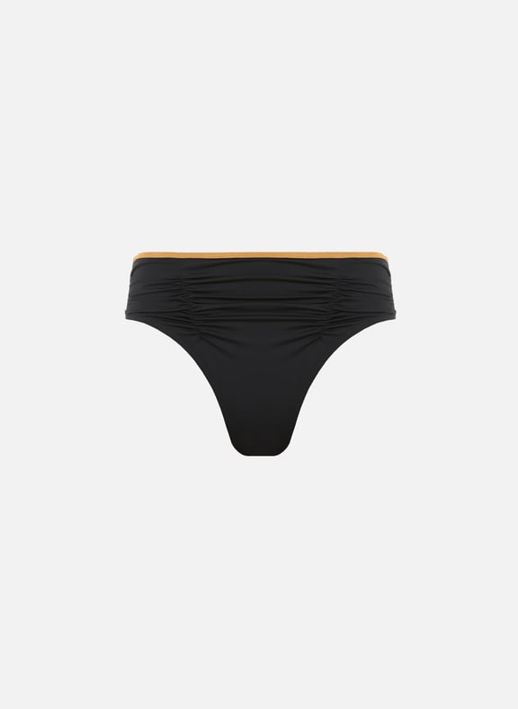 High-leg bikini briefs Black by JANINE ROBIN JANINE ROBIN High-leg bikini briefs Black