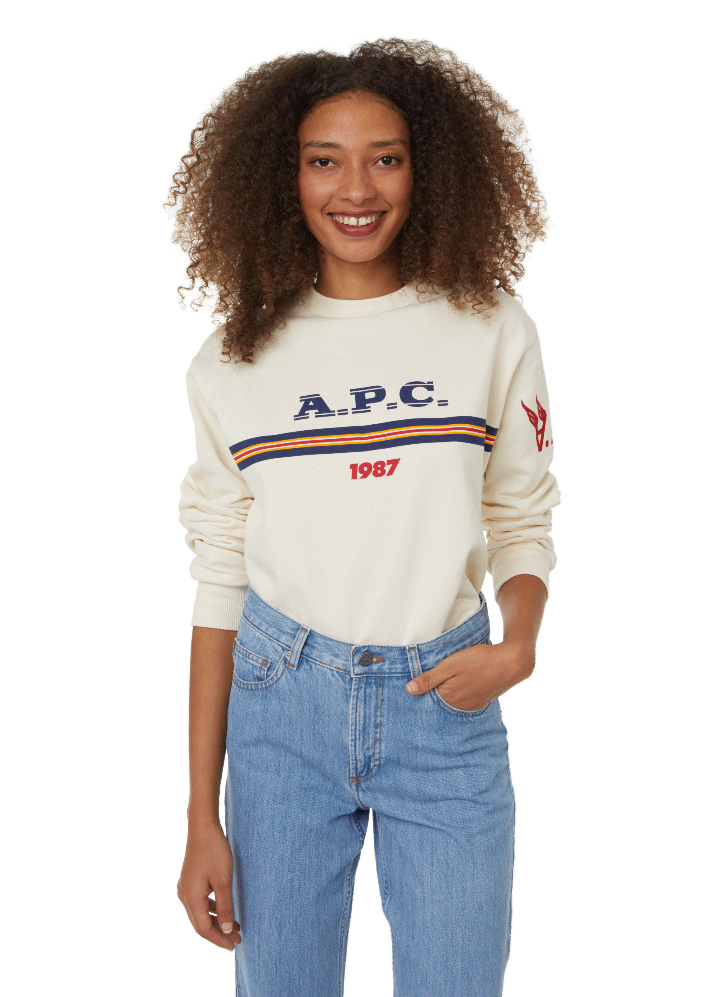 MAXINE COTTON SWEATSHIRT - A.P.C. for WOMEN | Printemps.com