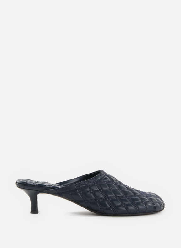 BURBERRY Quilted heel mules Black