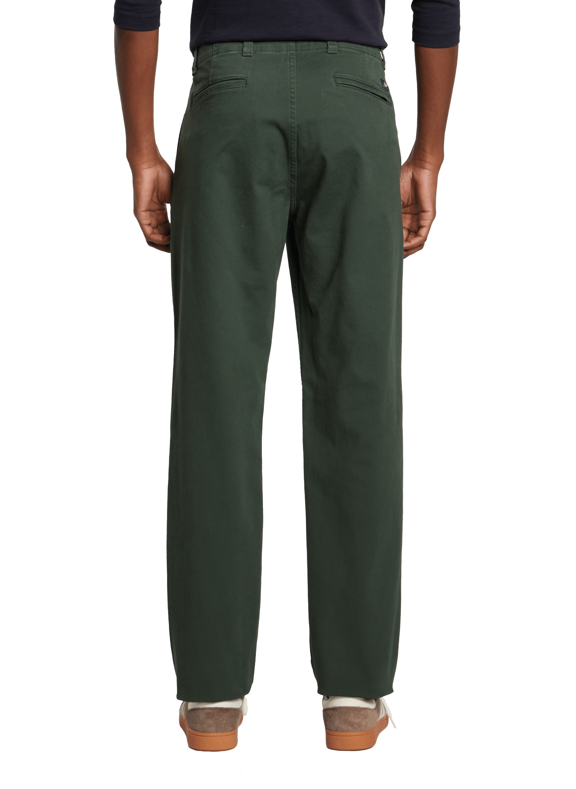 Pantalon slim en coton Gris