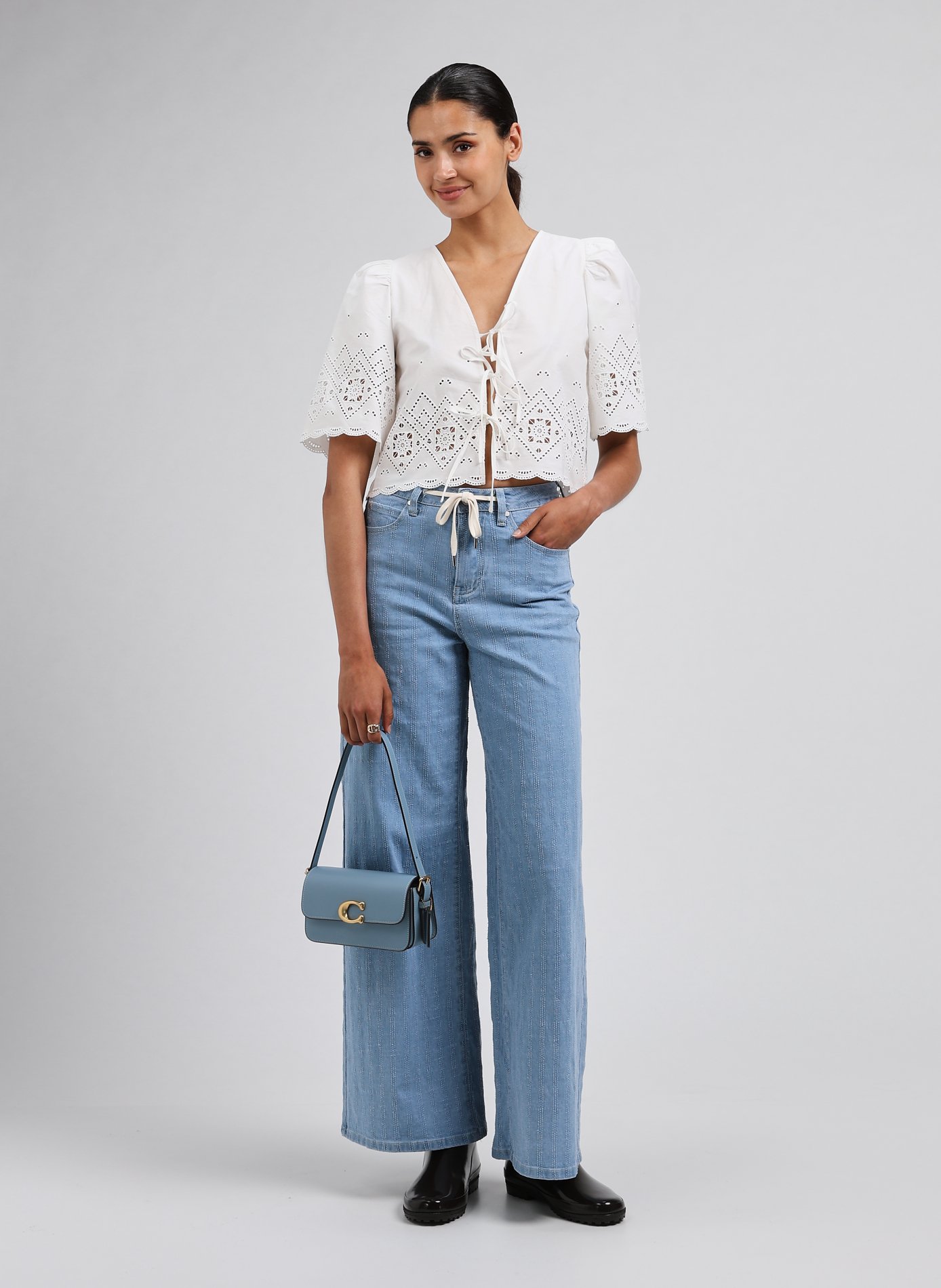 Sac à main Zoé  COACH Bleu