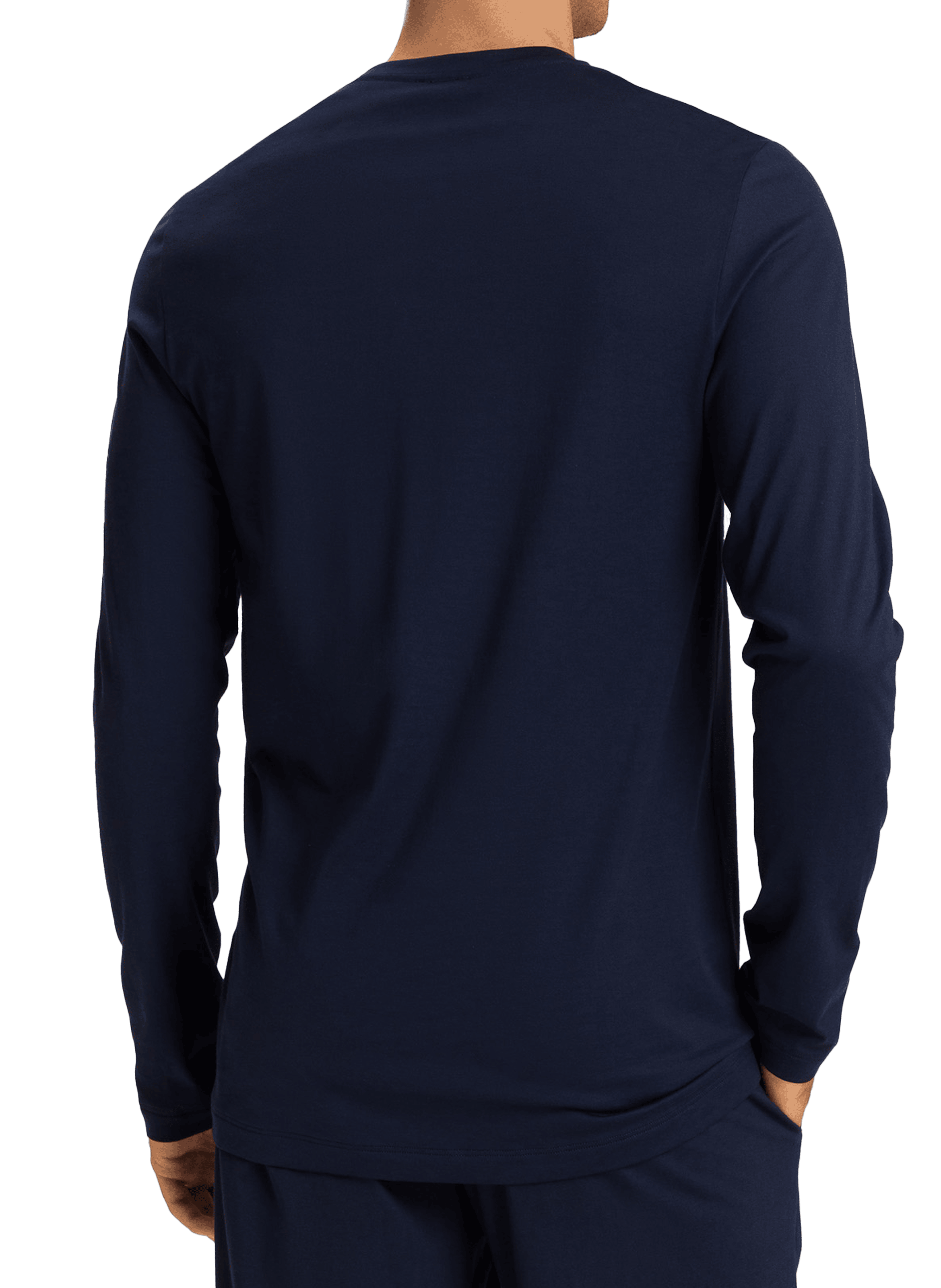 Cotton pyjama top HANRO Blue