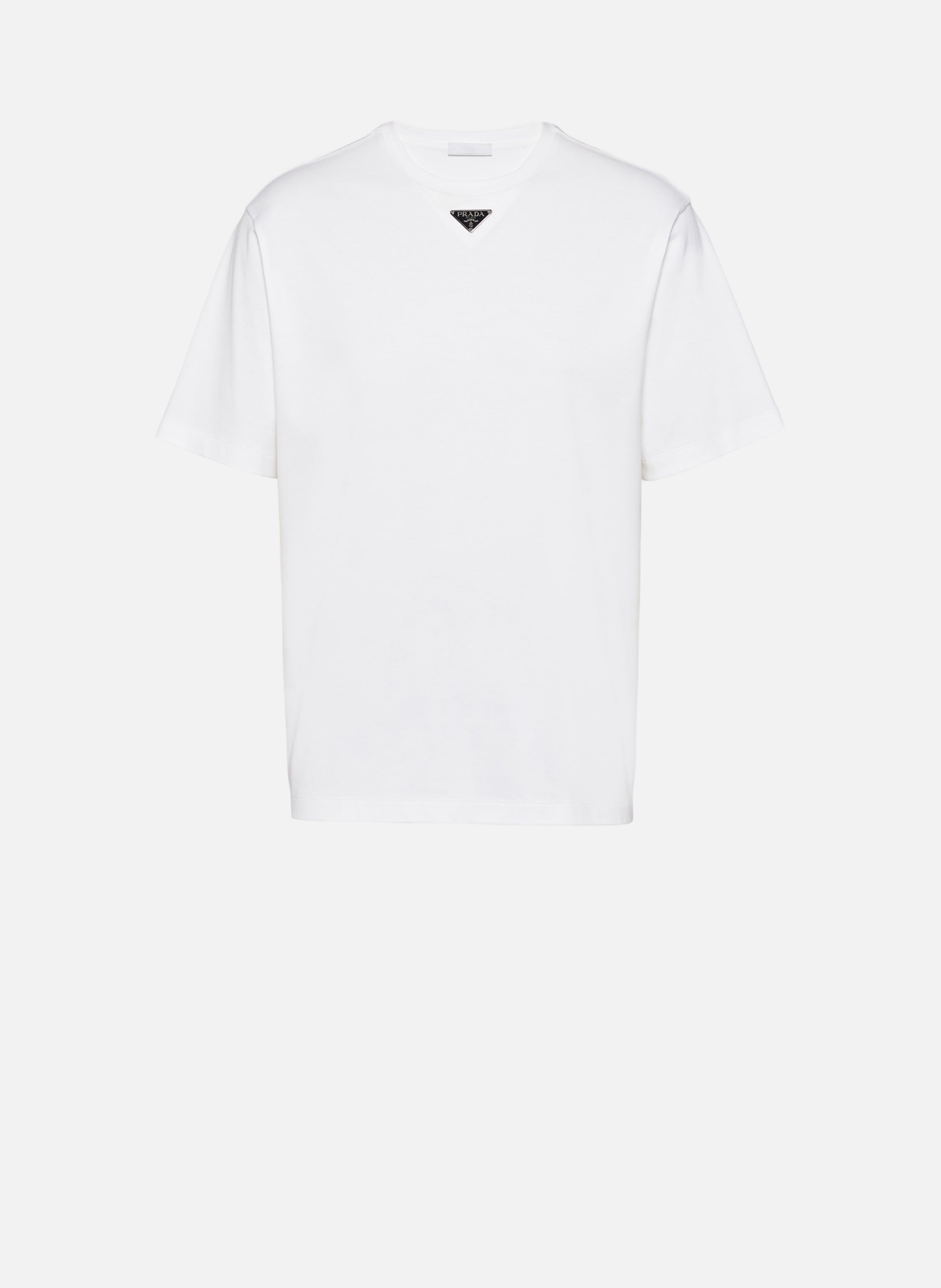T-shirt en coton PRADA Blanc