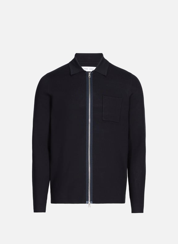 Pull polo droit Bleu by SAMSOE SAMSOE SAMSOE SAMSOE Pull polo droit Bleu