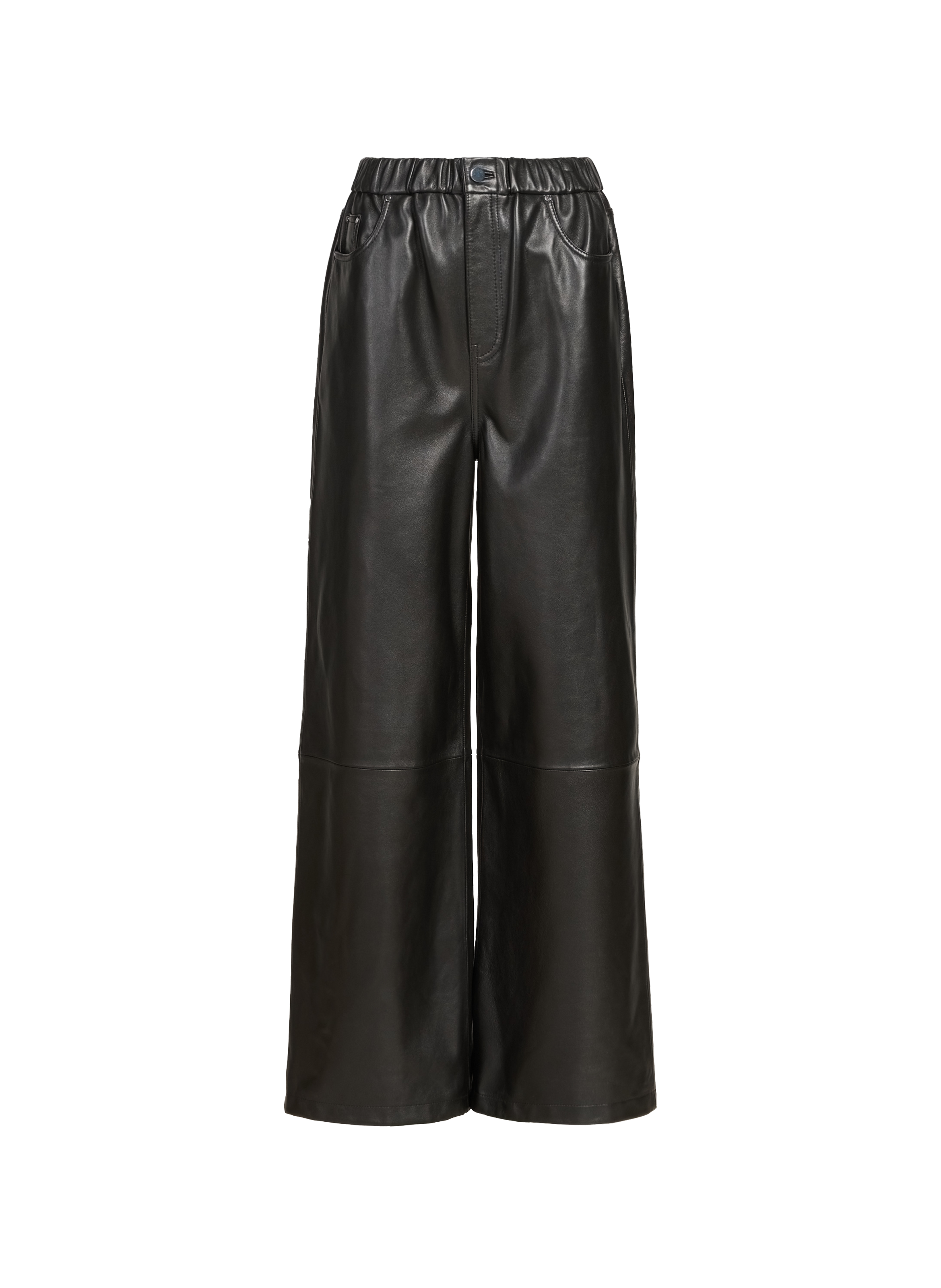 Pantalon en cuir SAISON 1865 Noir