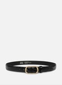 Ceinture - ceinture cuir croco femme  Noir croco