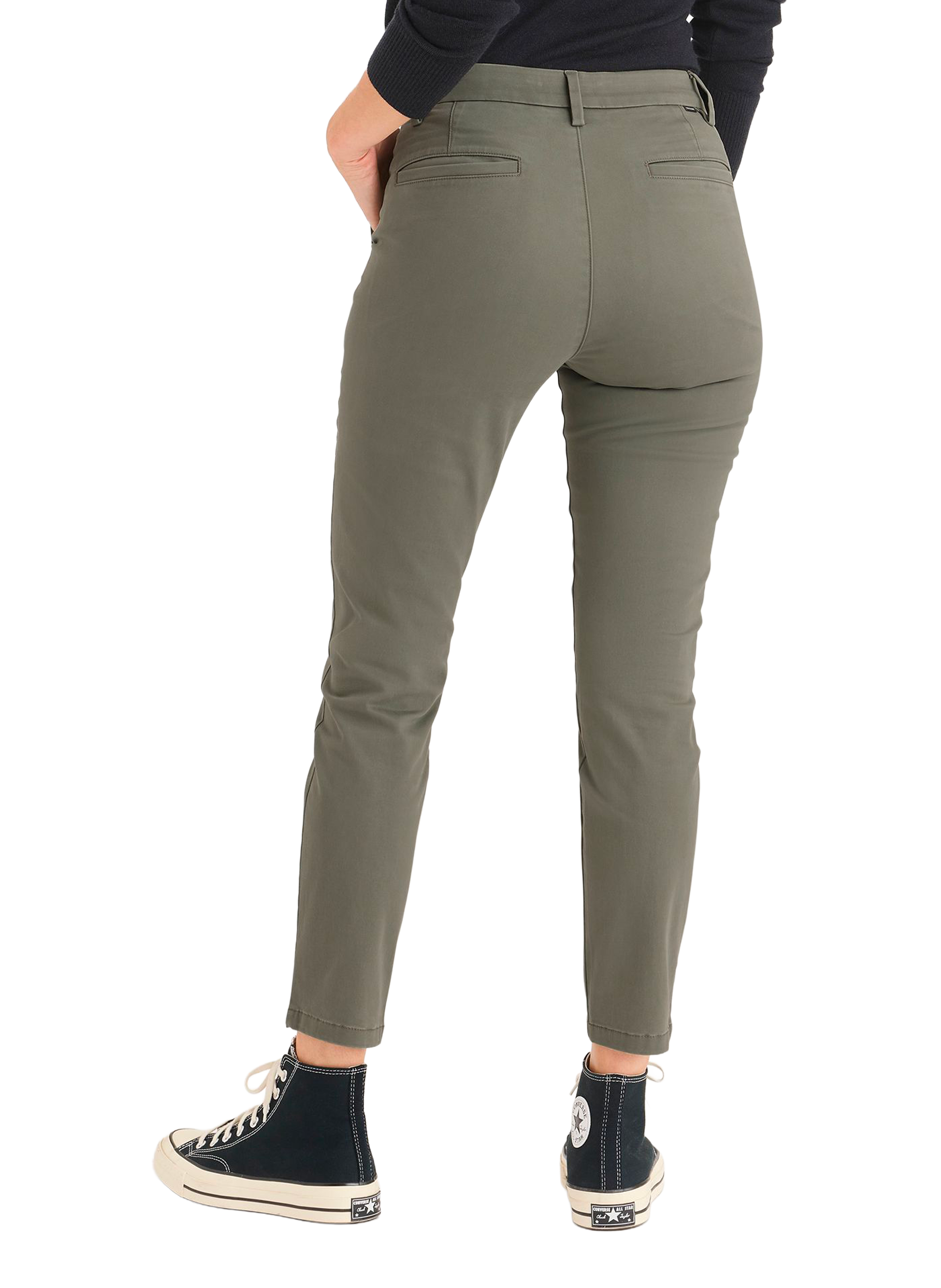 Pantalon slim en coton mélangé DOCKERS Kaki