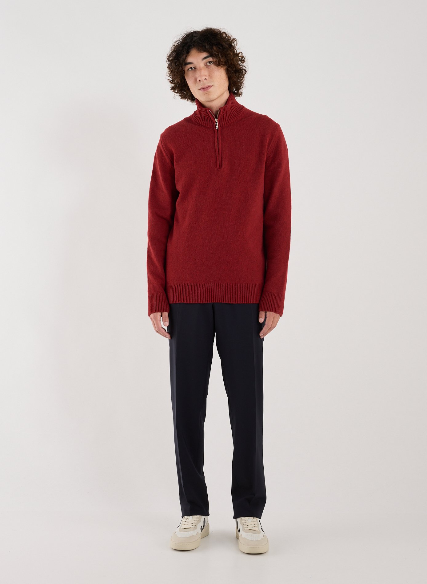 Knit Gefil Sweater AU PRINTEMPS PARIS Red