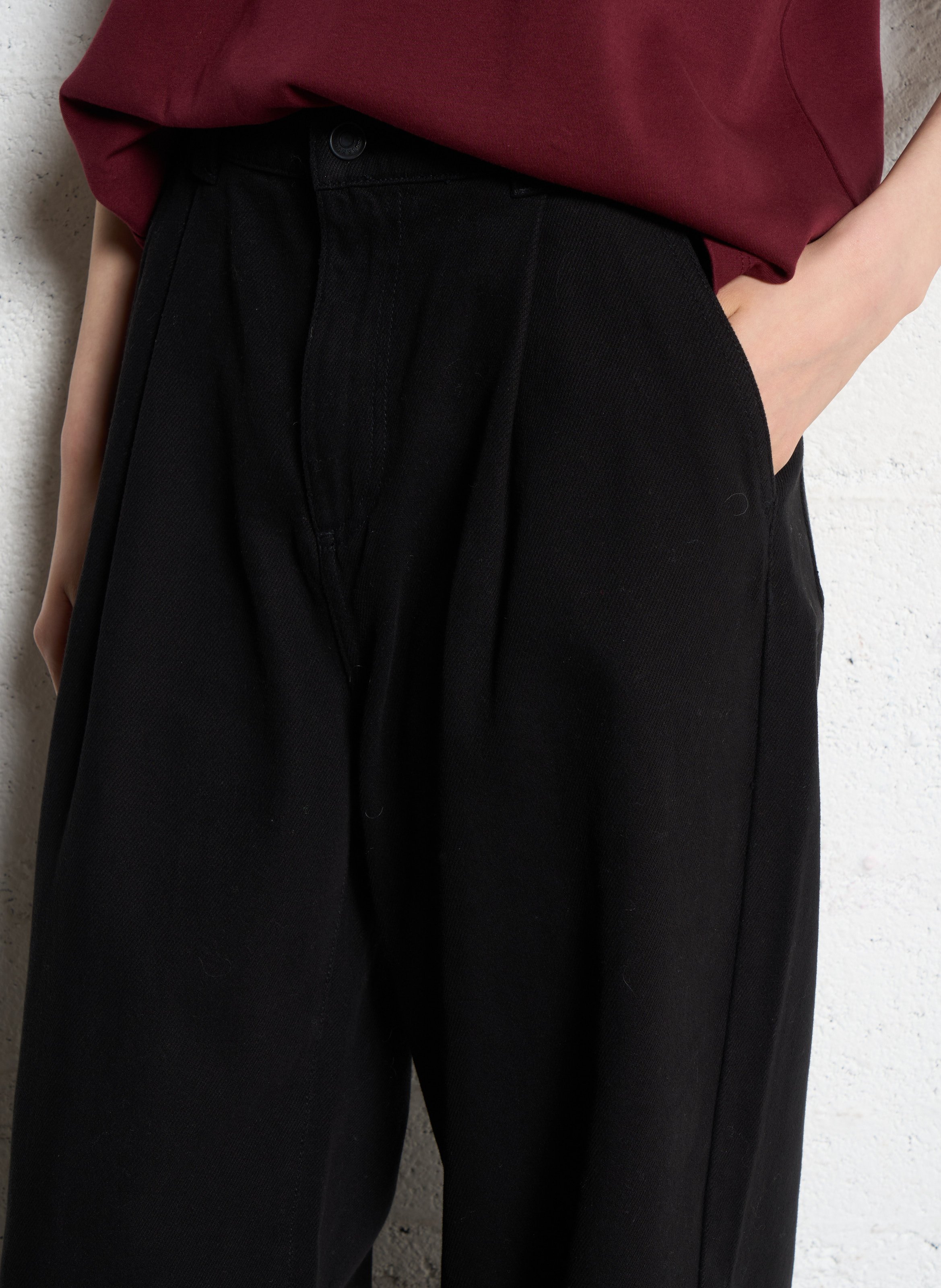 Jean large taille haute uni penelope IKKS Noir