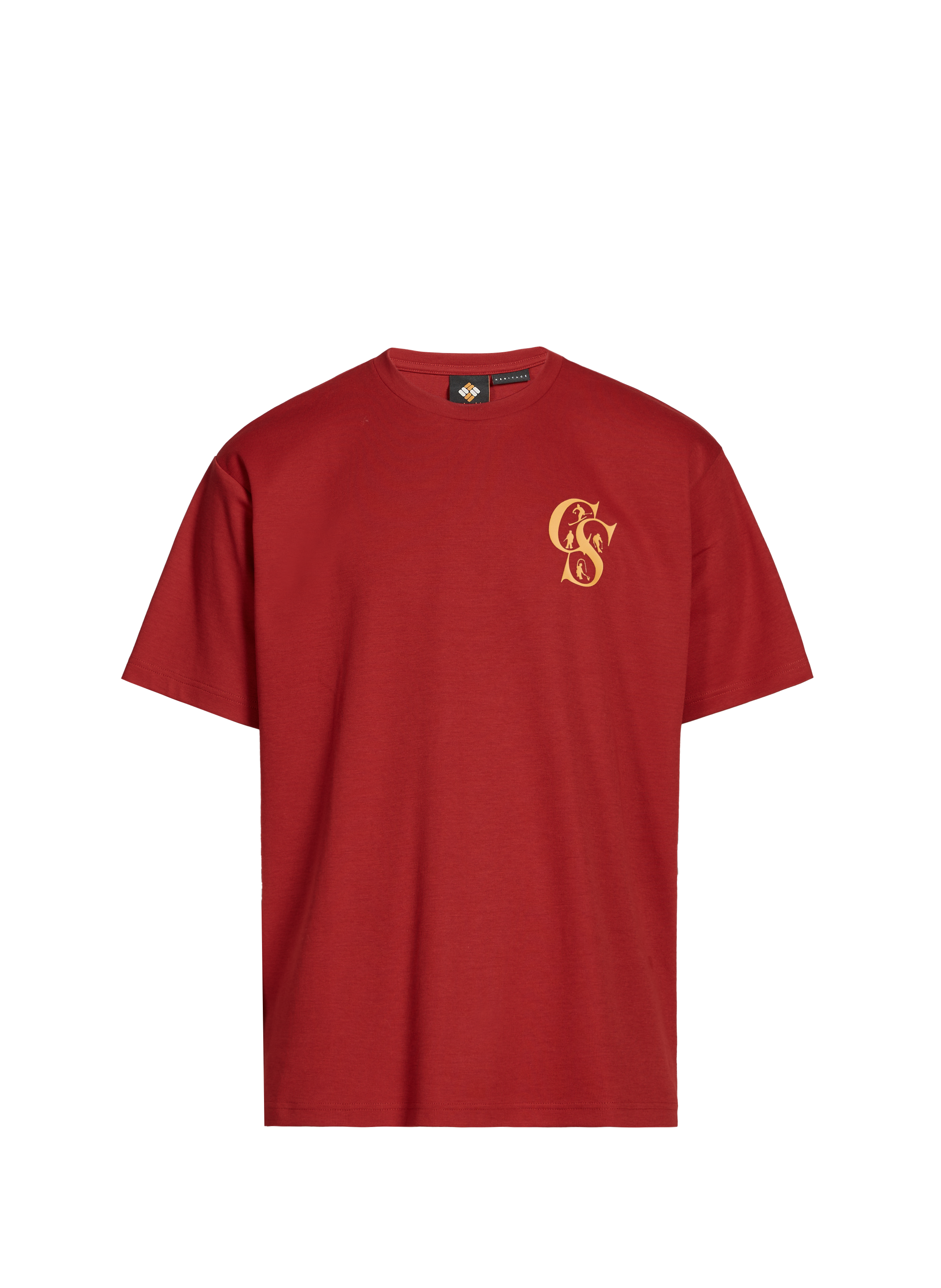 COLUMBIA Cotton-blend round-neck T-shirt Red