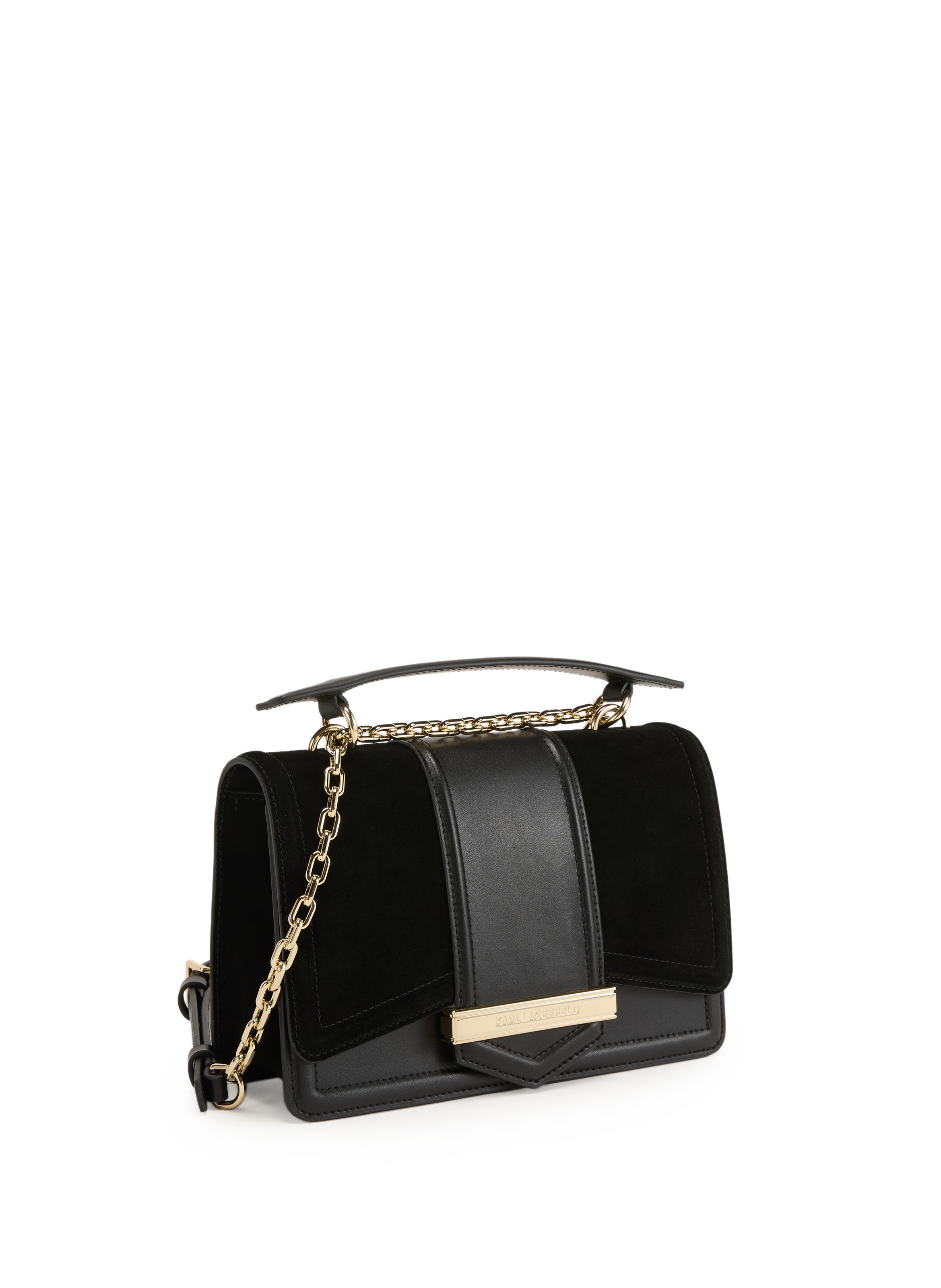 Sac à main K/Nova en cuir  KARL LAGERFELD Noir