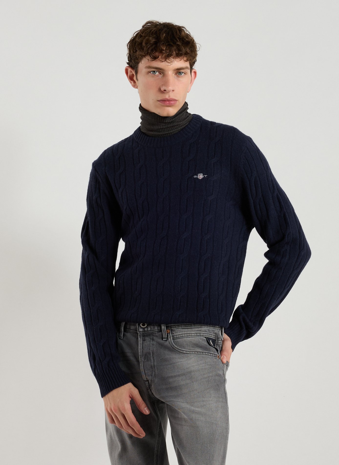 GANT Pull en laine Bleu