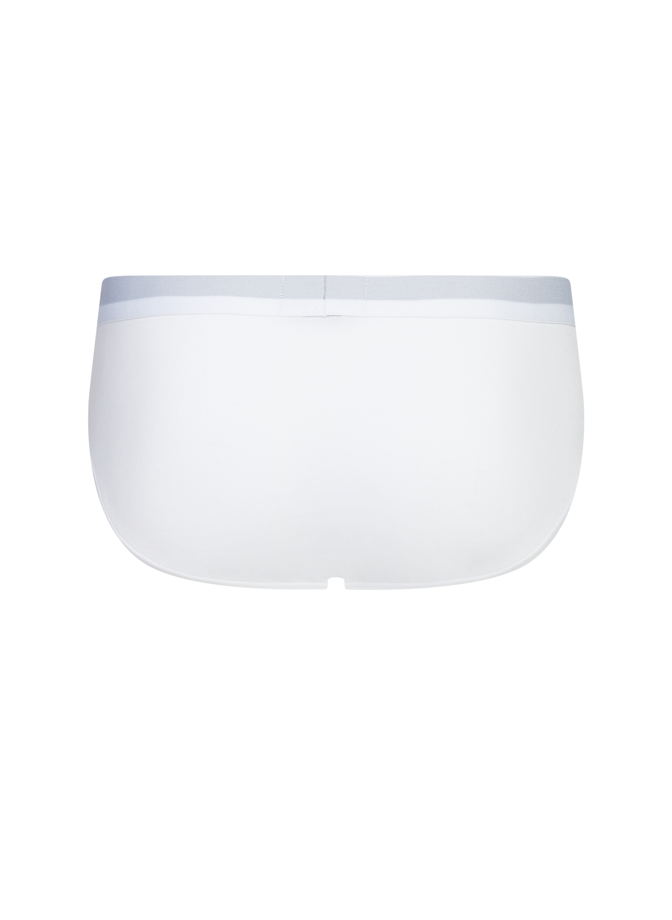 Pack de deux slips à logo EMPORIO ARMANI Blanc