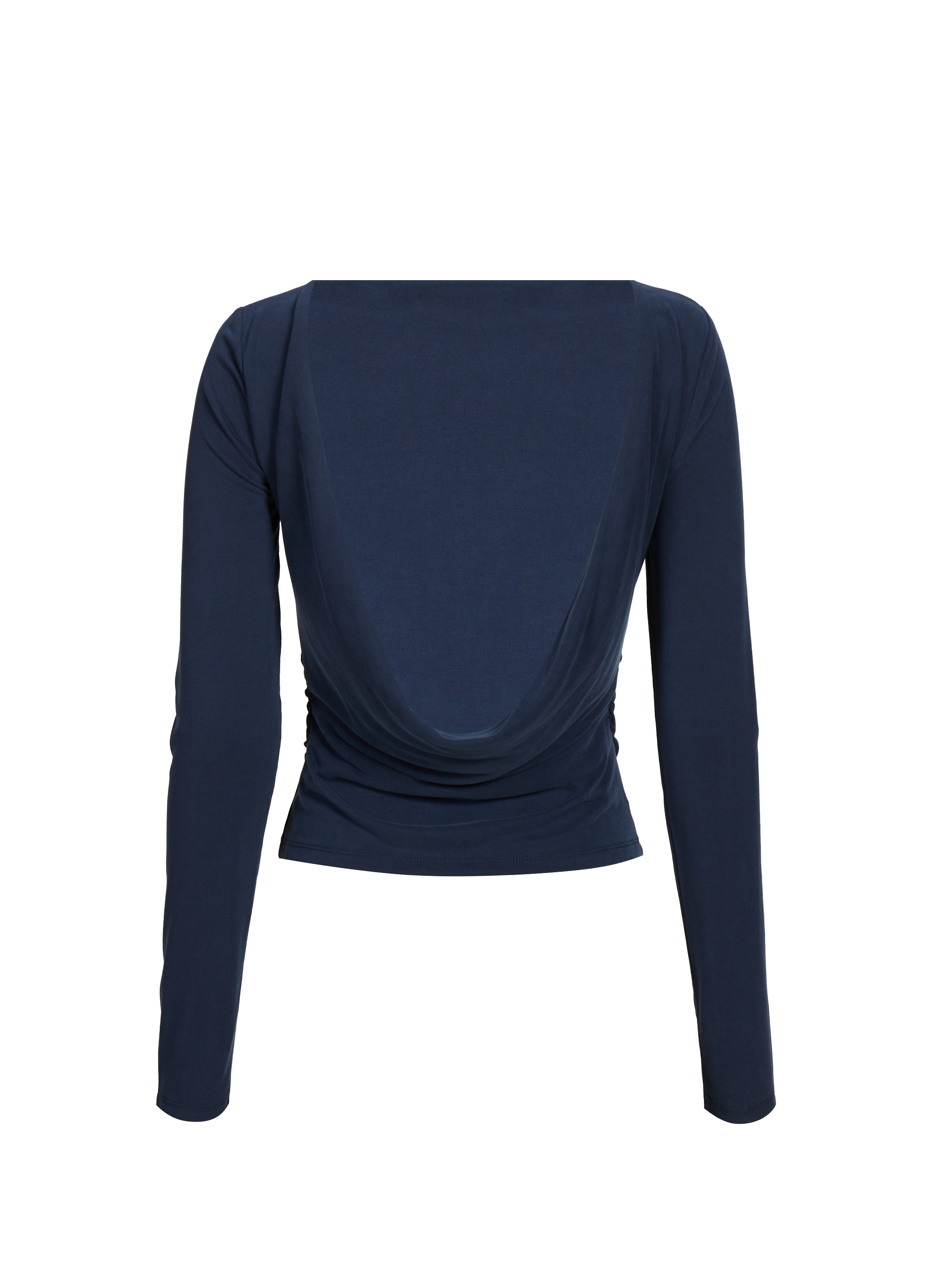 Top manches longues dos nu TOPSHOP Bleu