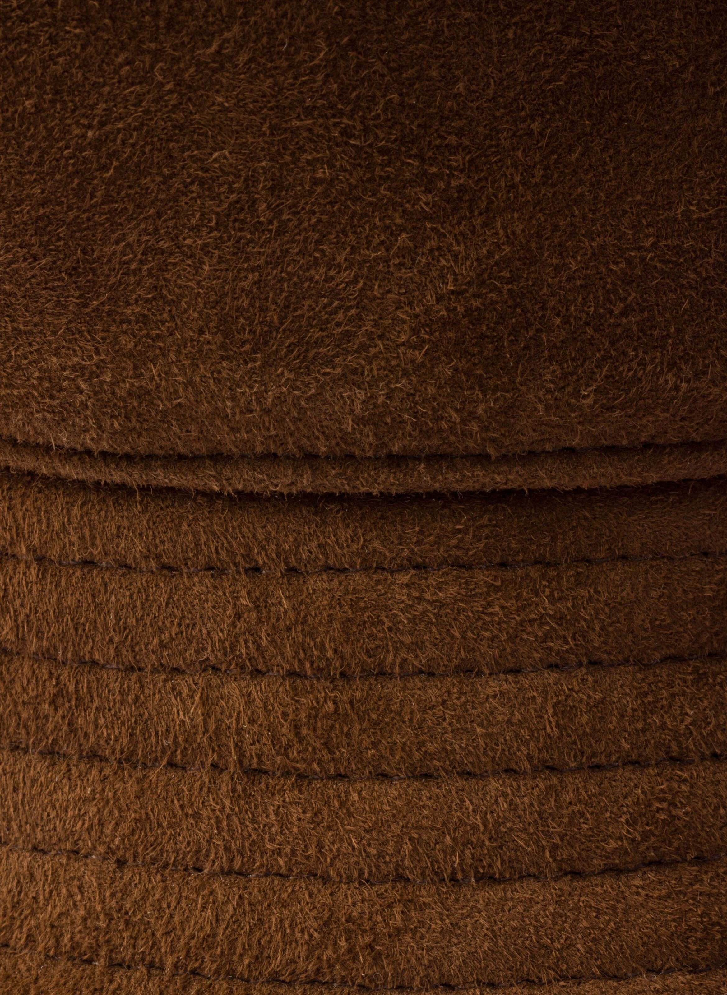 Bob en veau velours PRADA Marron