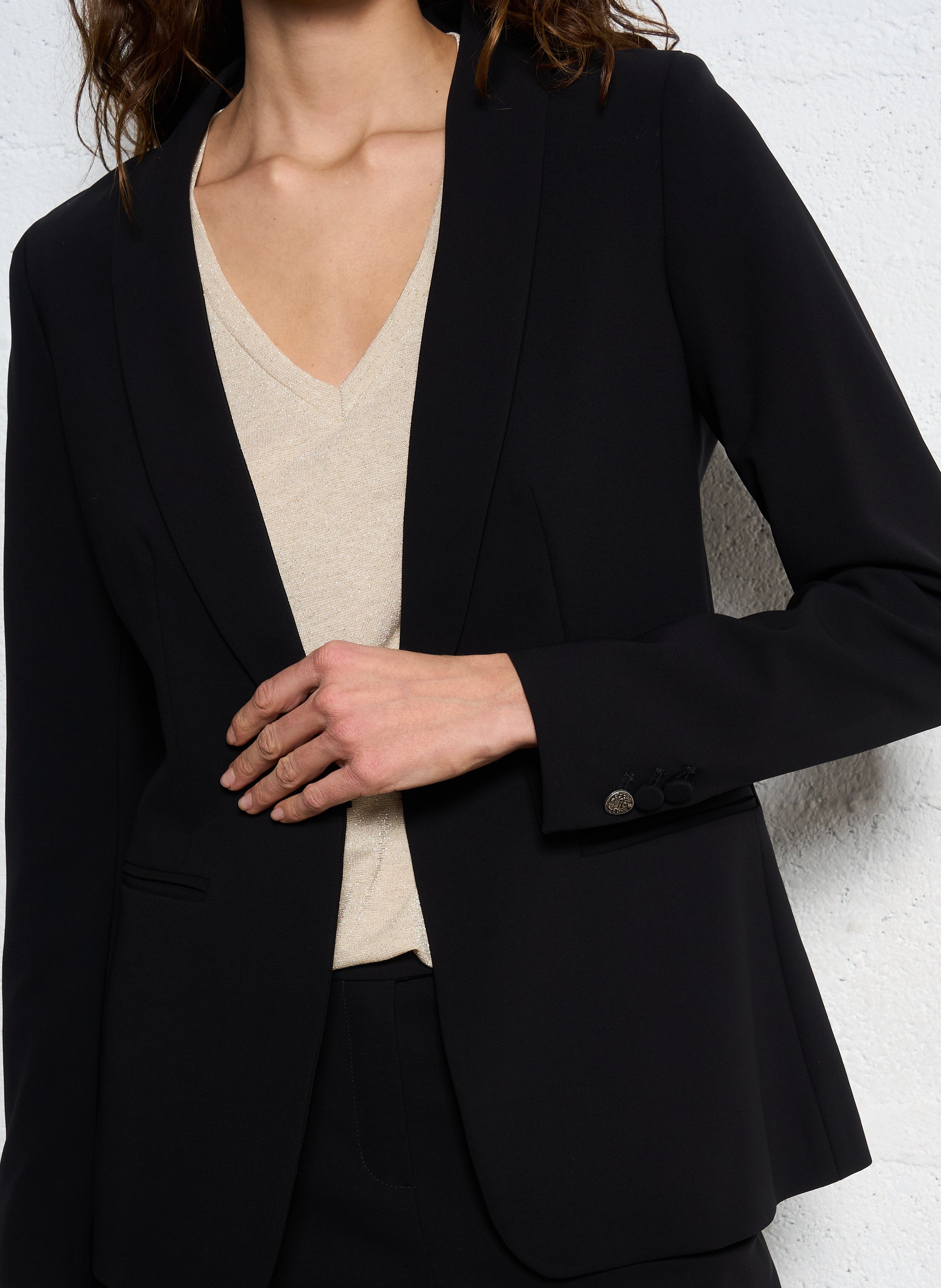 Veste col tailleur reine MAISON 123 Noir