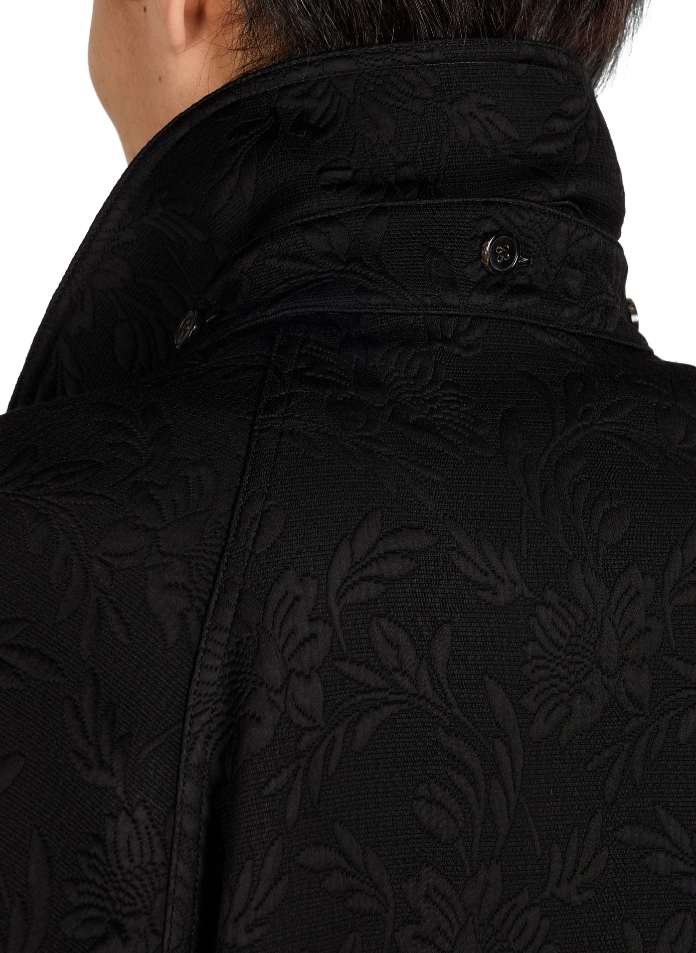 Vinny's embroidered straight jacket DRIES VAN NOTEN Black