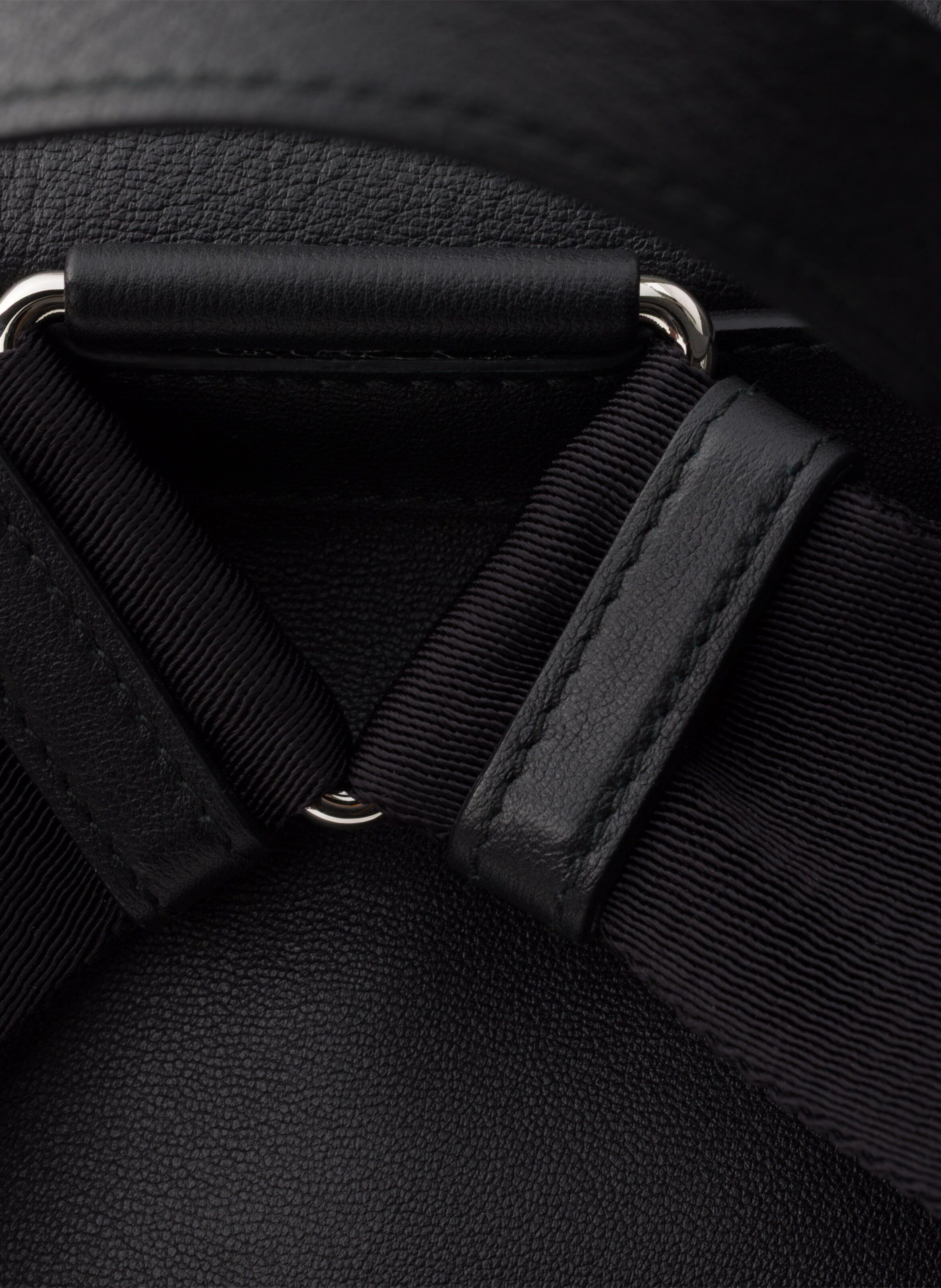 Sac à dos en cuir PRADA Noir