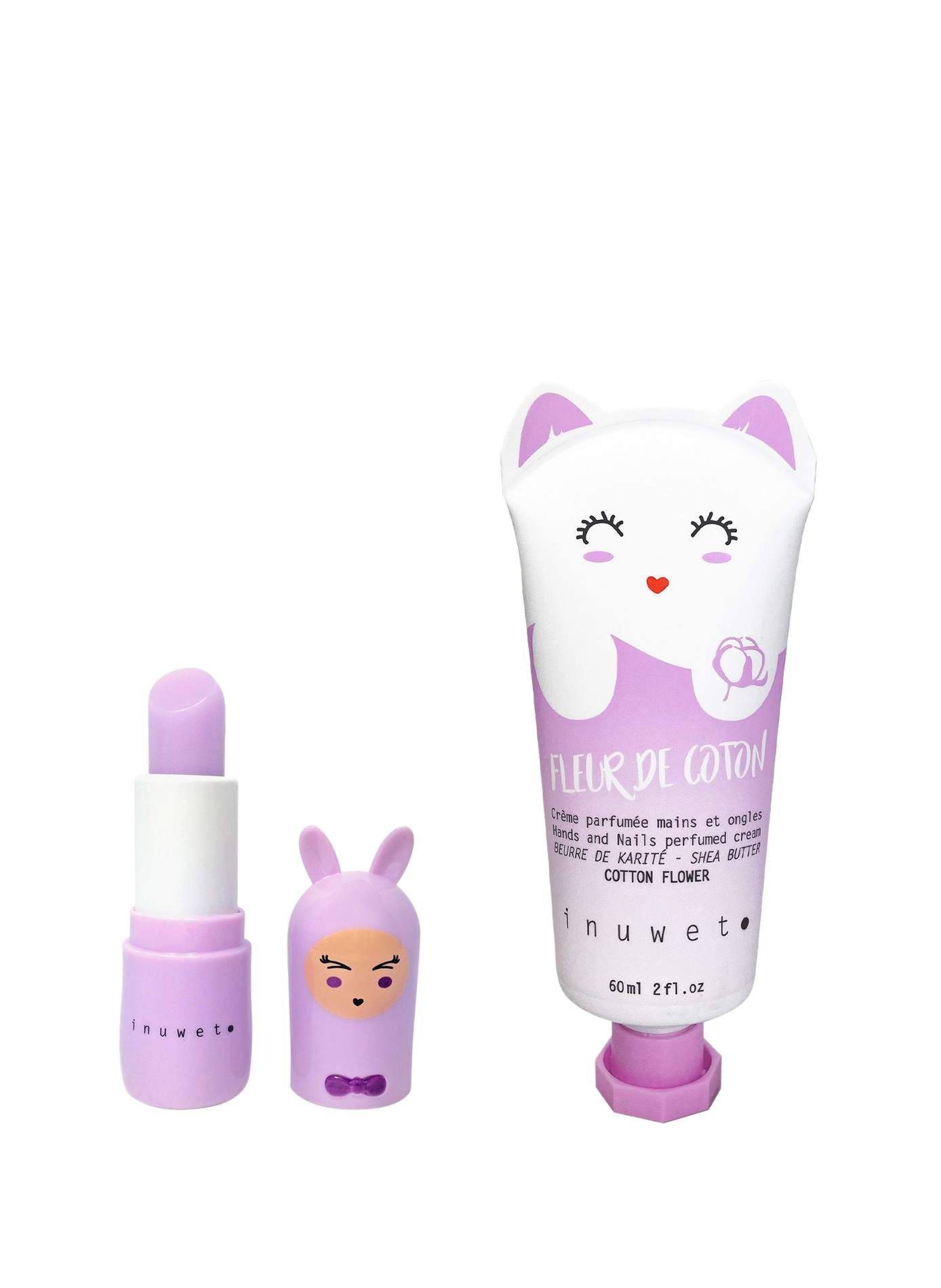 Coffret LI - Crème mains fleur de coton - Baume guimauve  INUWET No color