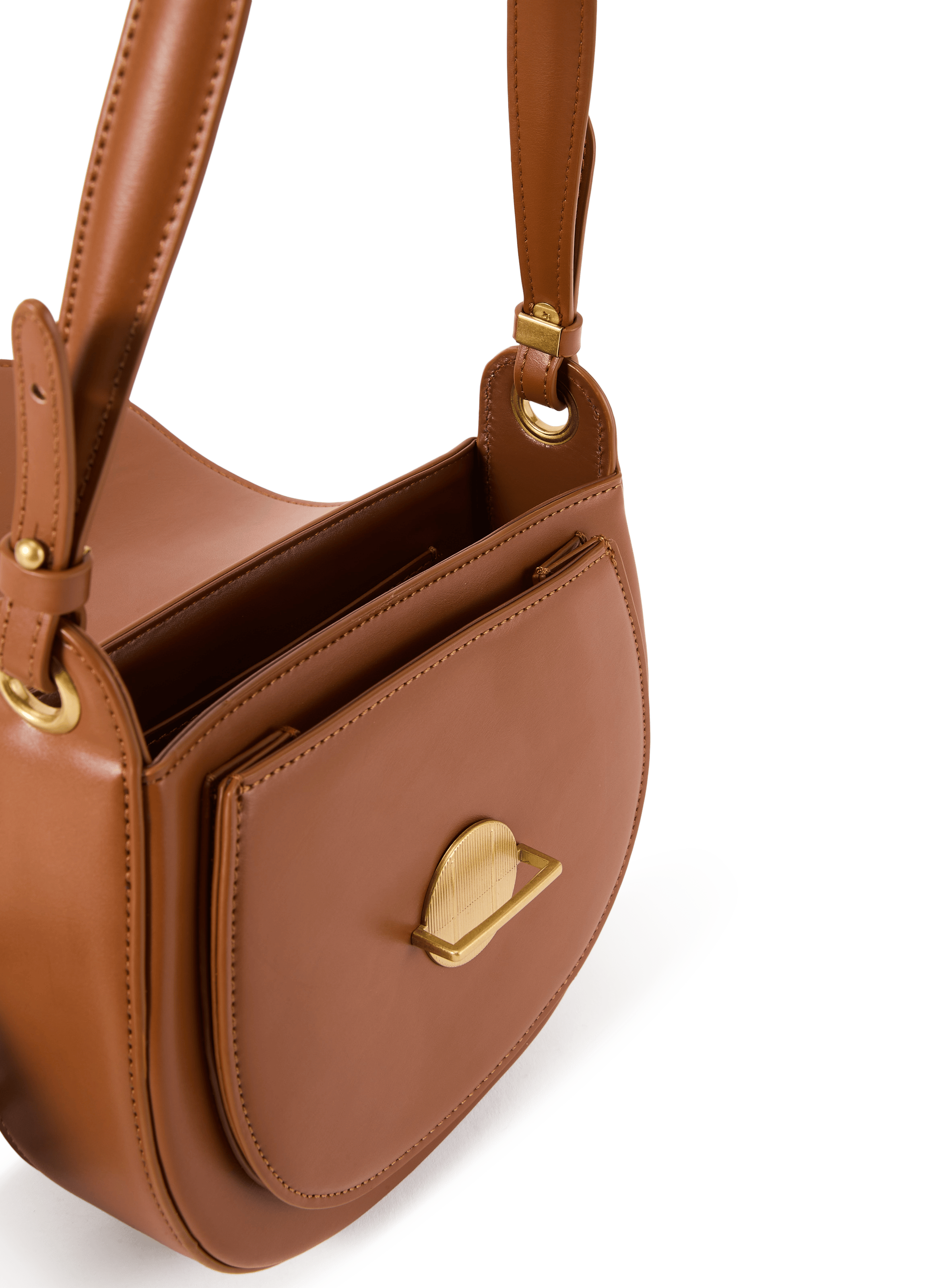 Crossbody messenger bag AU PRINTEMPS PARIS Brown