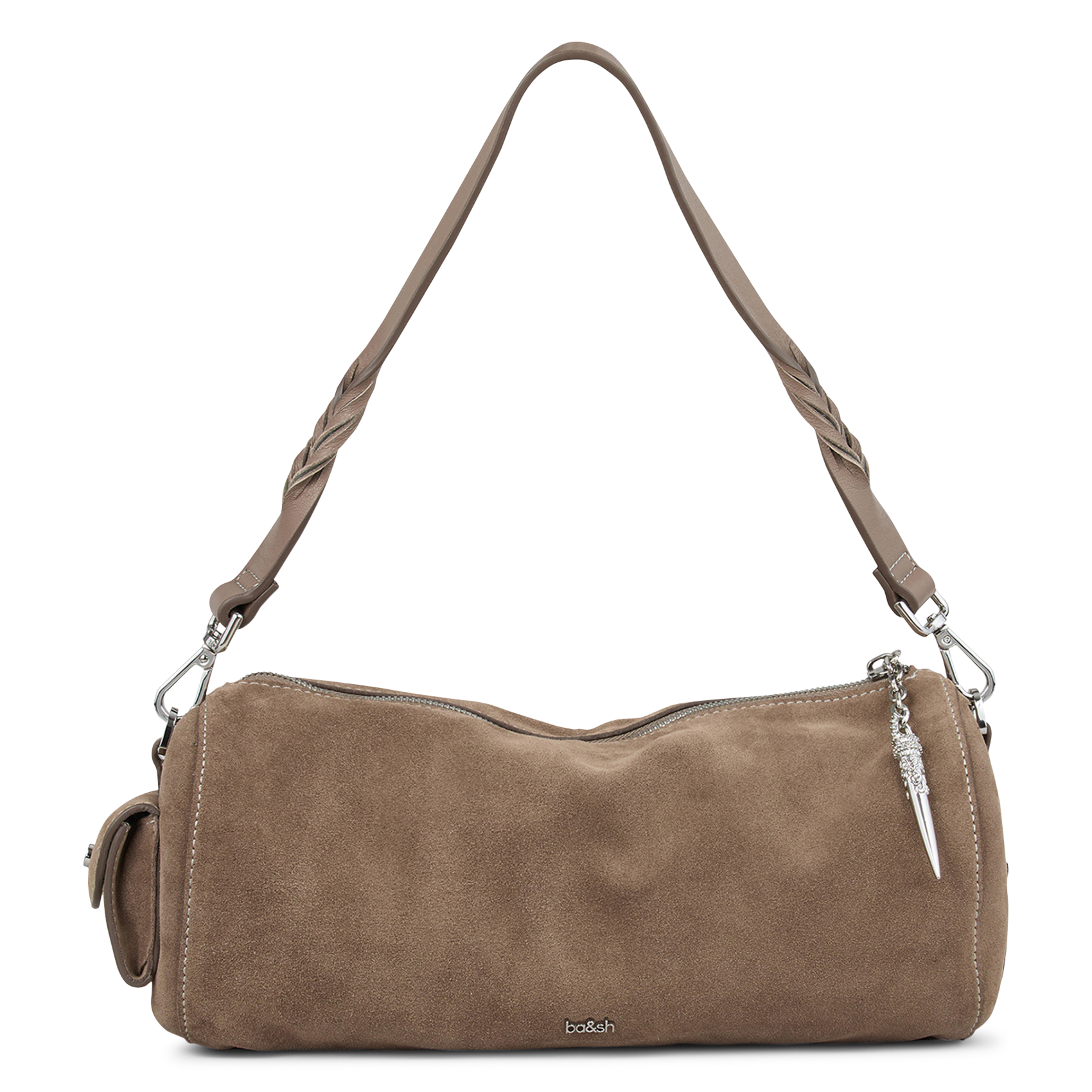 Sac porté épaule en cuir beni BA&SH Marron