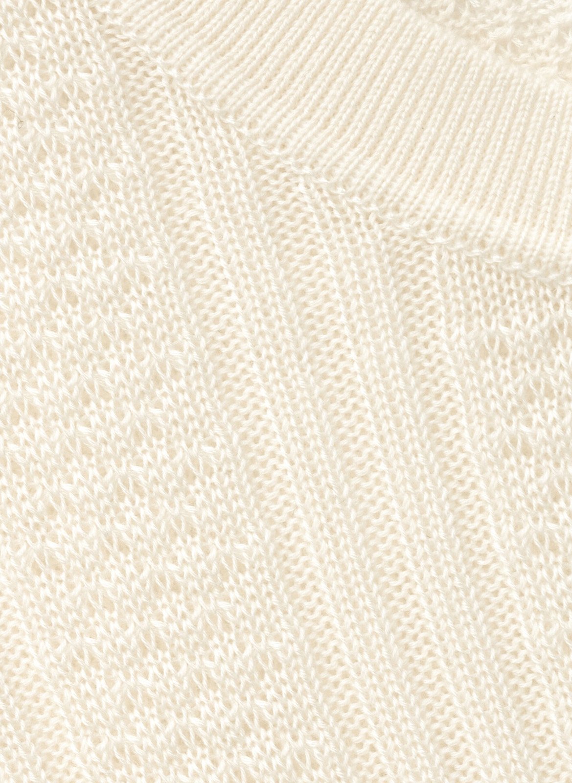 Pull col rond en maille fantaisie unie viola BA&SH Beige