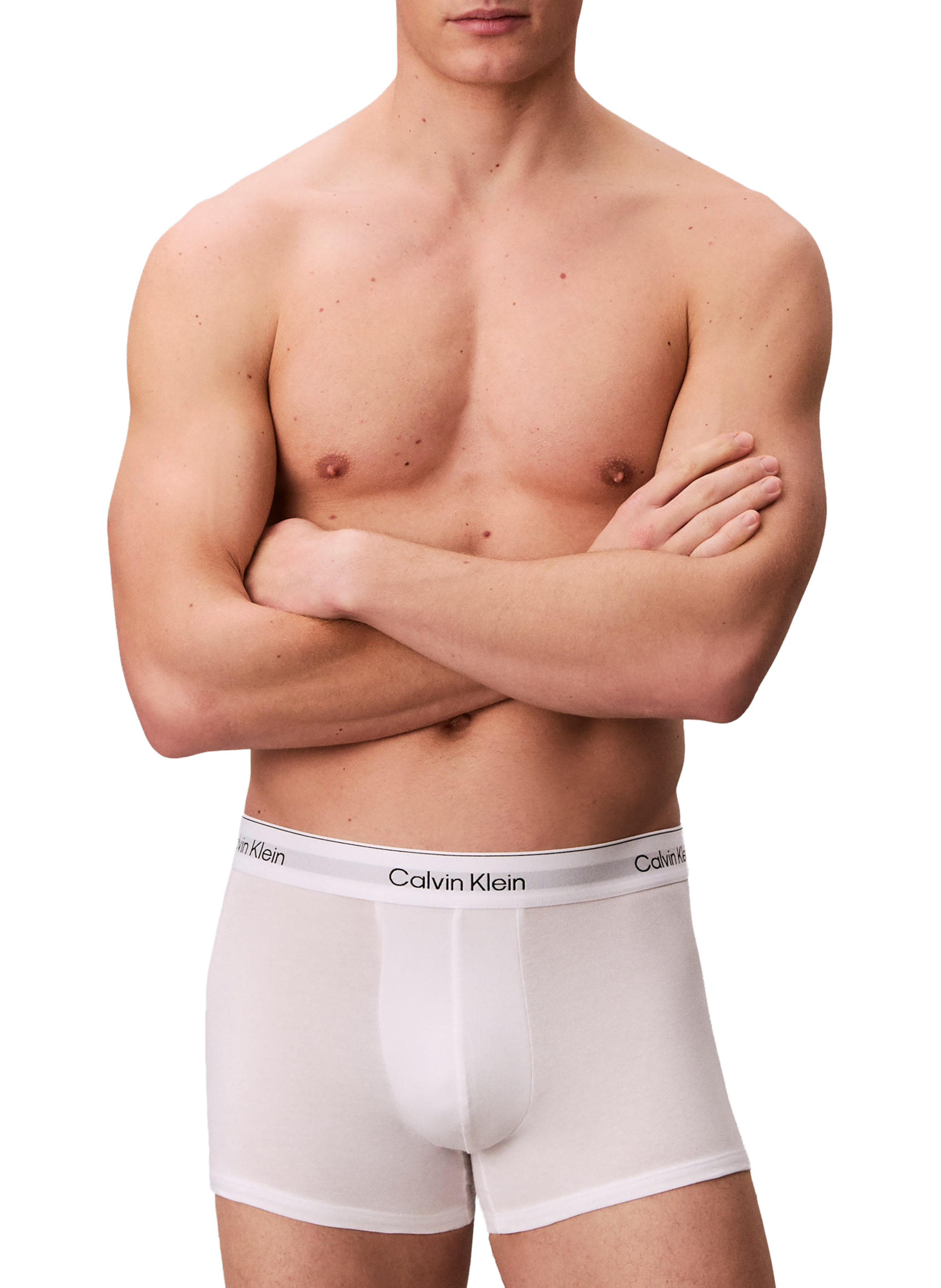 Pack aus 3 gemischten Baumwoll-Boxershorts CALVIN KLEIN Weiss