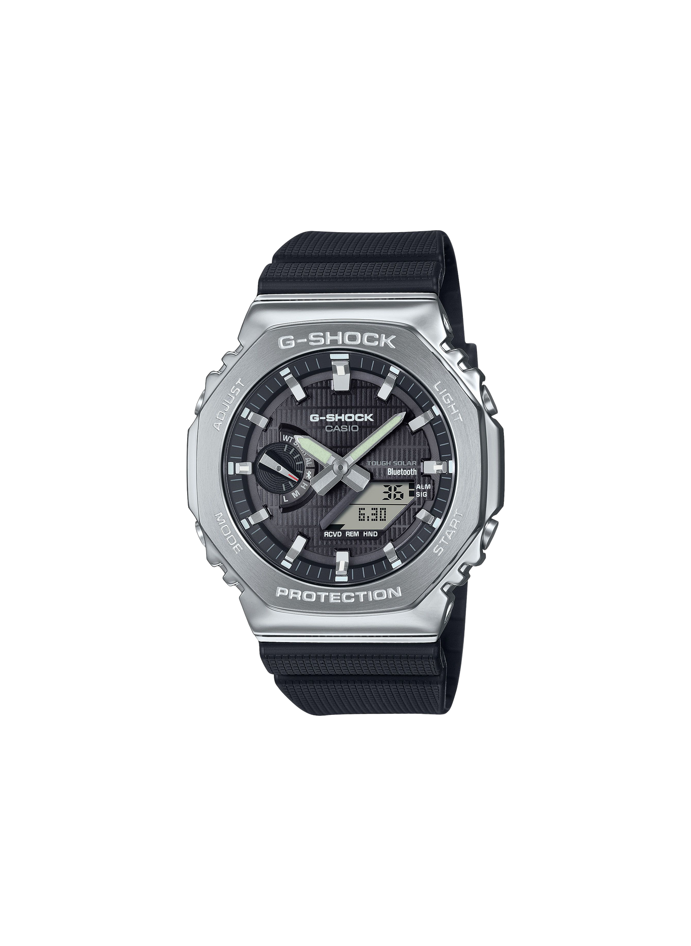 Montre G-shock en acier et résine CASIO Noir