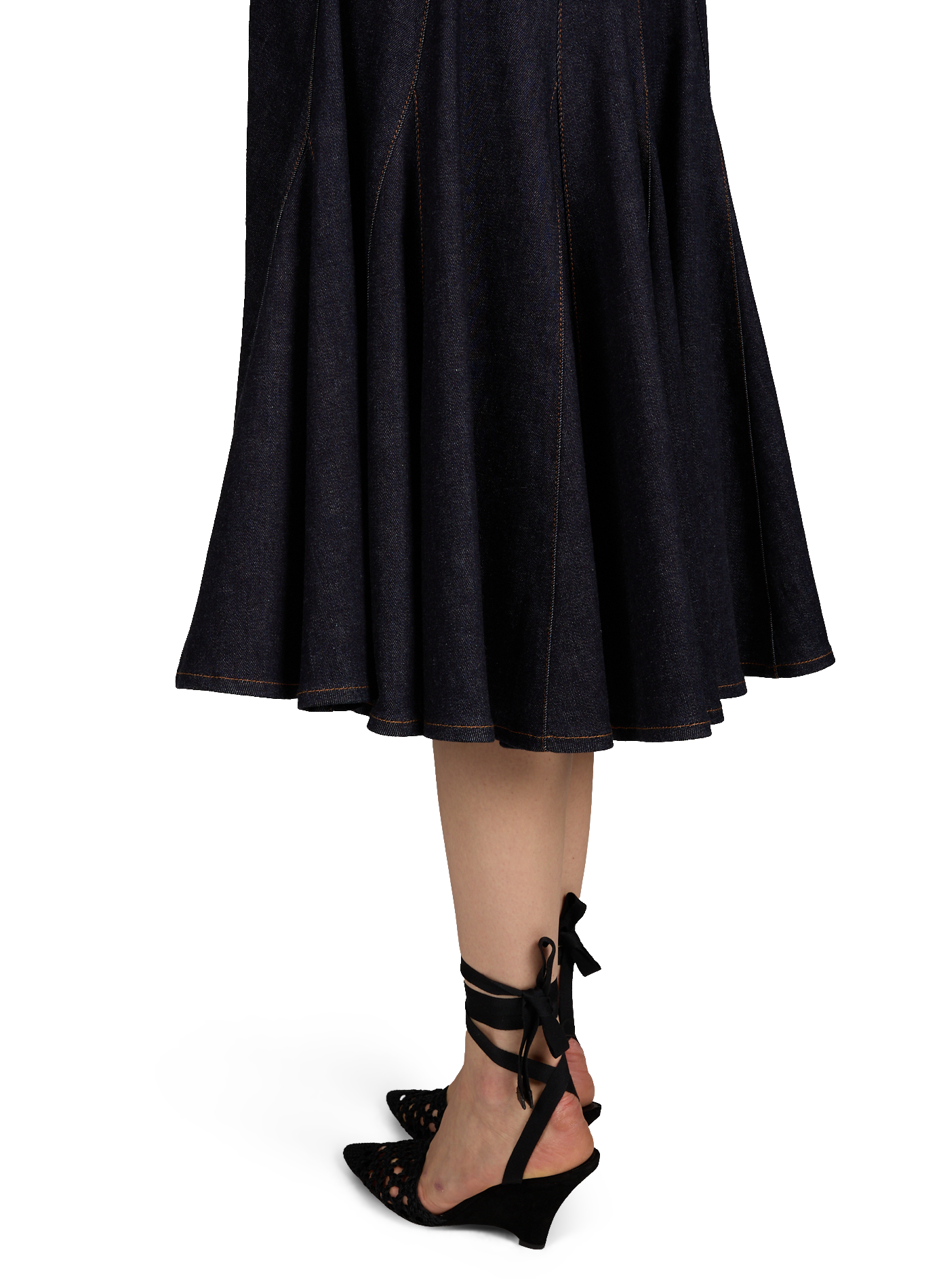 La jupe De-Nîmes Lavoir en coton et cachemire JACQUEMUS Bleu