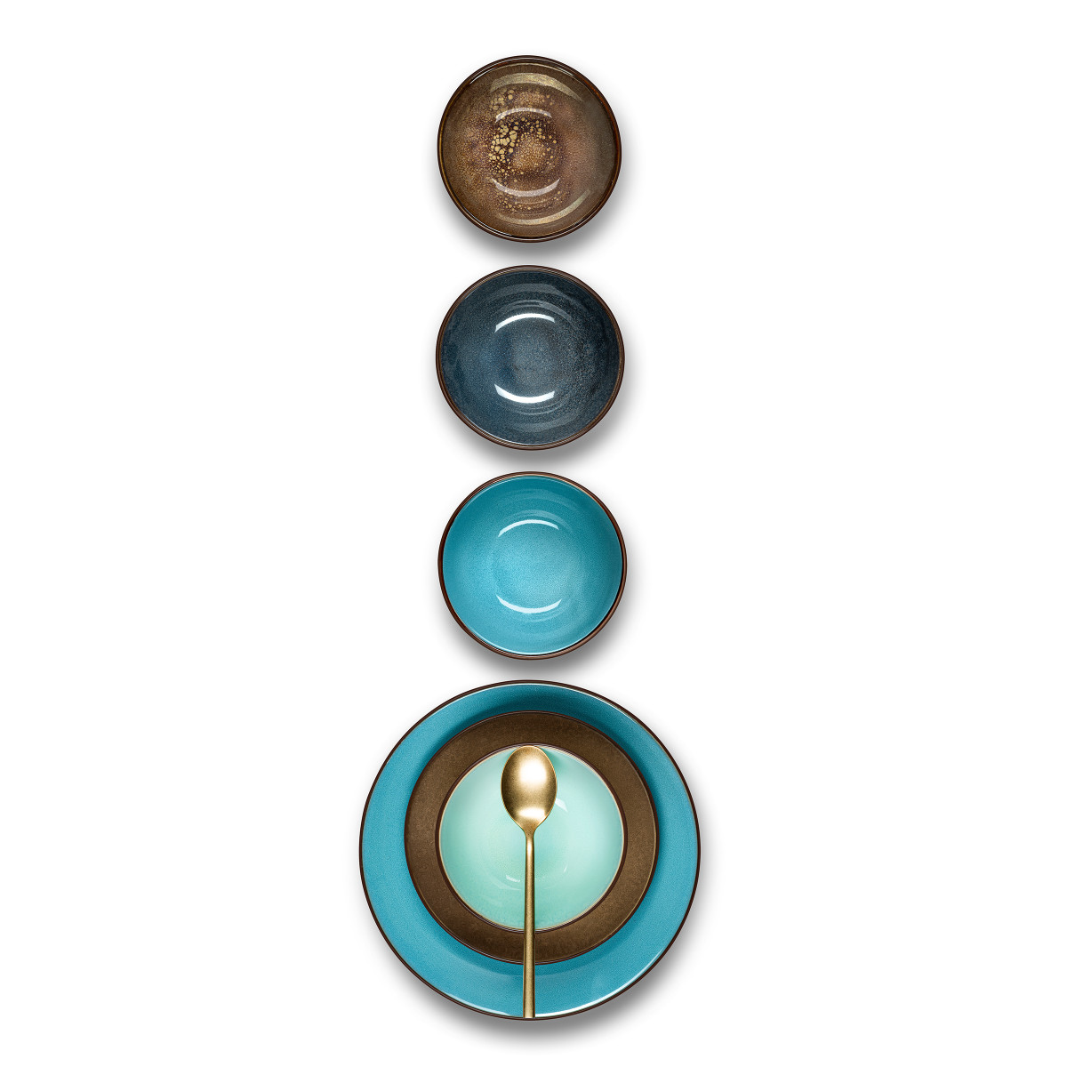 Feeling - assiette plate 26.5 cm (lot de 6) MEDARD DE NOBLAT Bleu