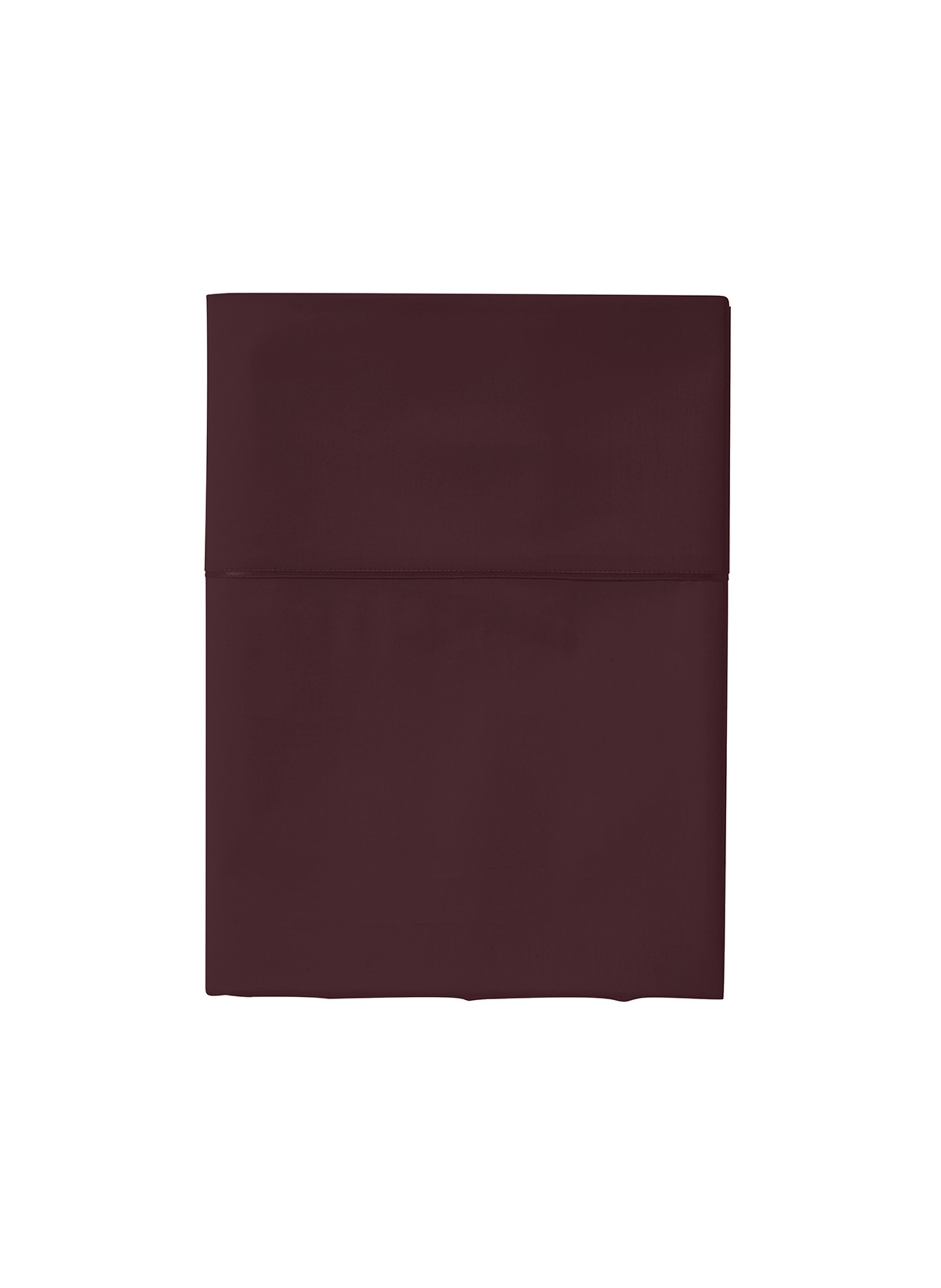 Drap plat uni en satin de coton bio, teophile ALEXANDRE TURPAULT Violet